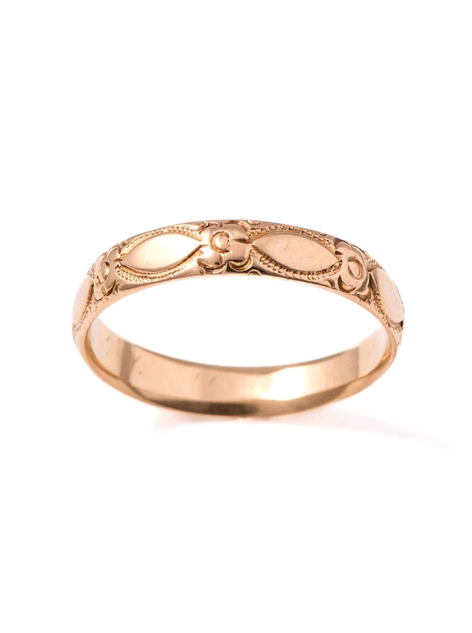18ct Antique Flower Band