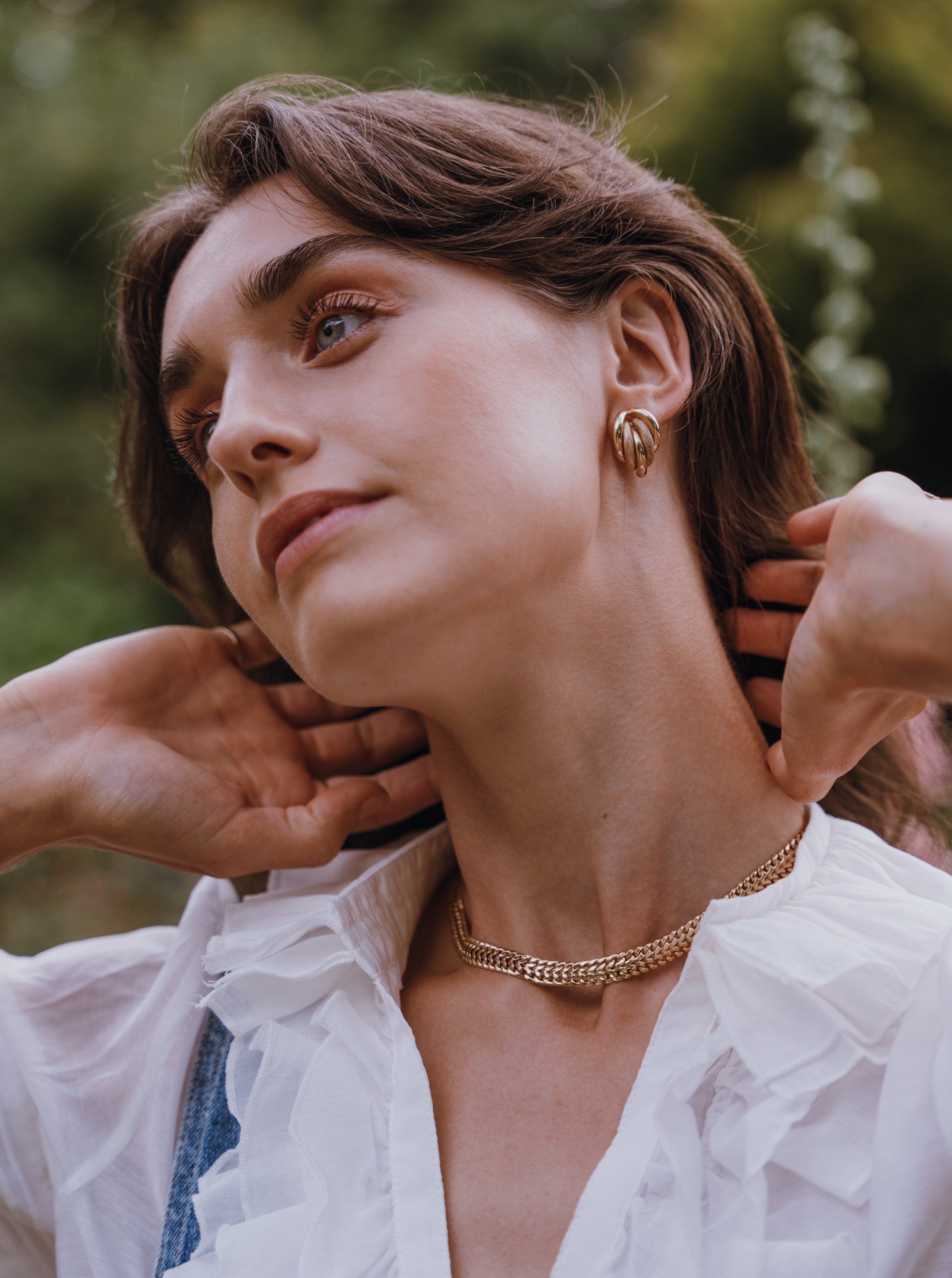 1990s Collar Necklace - 16.5”