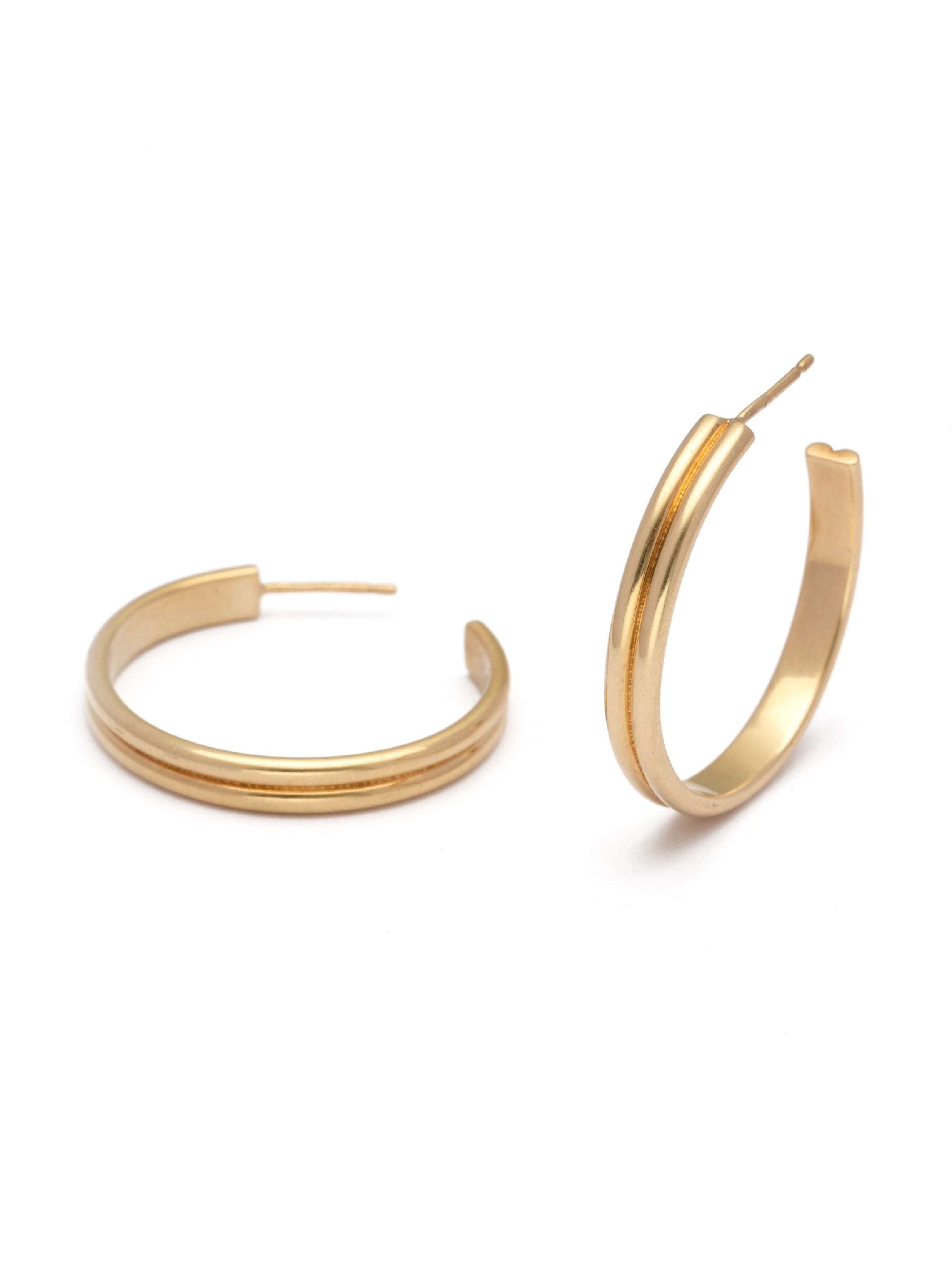 1990s Parallel Hoops - 28mm