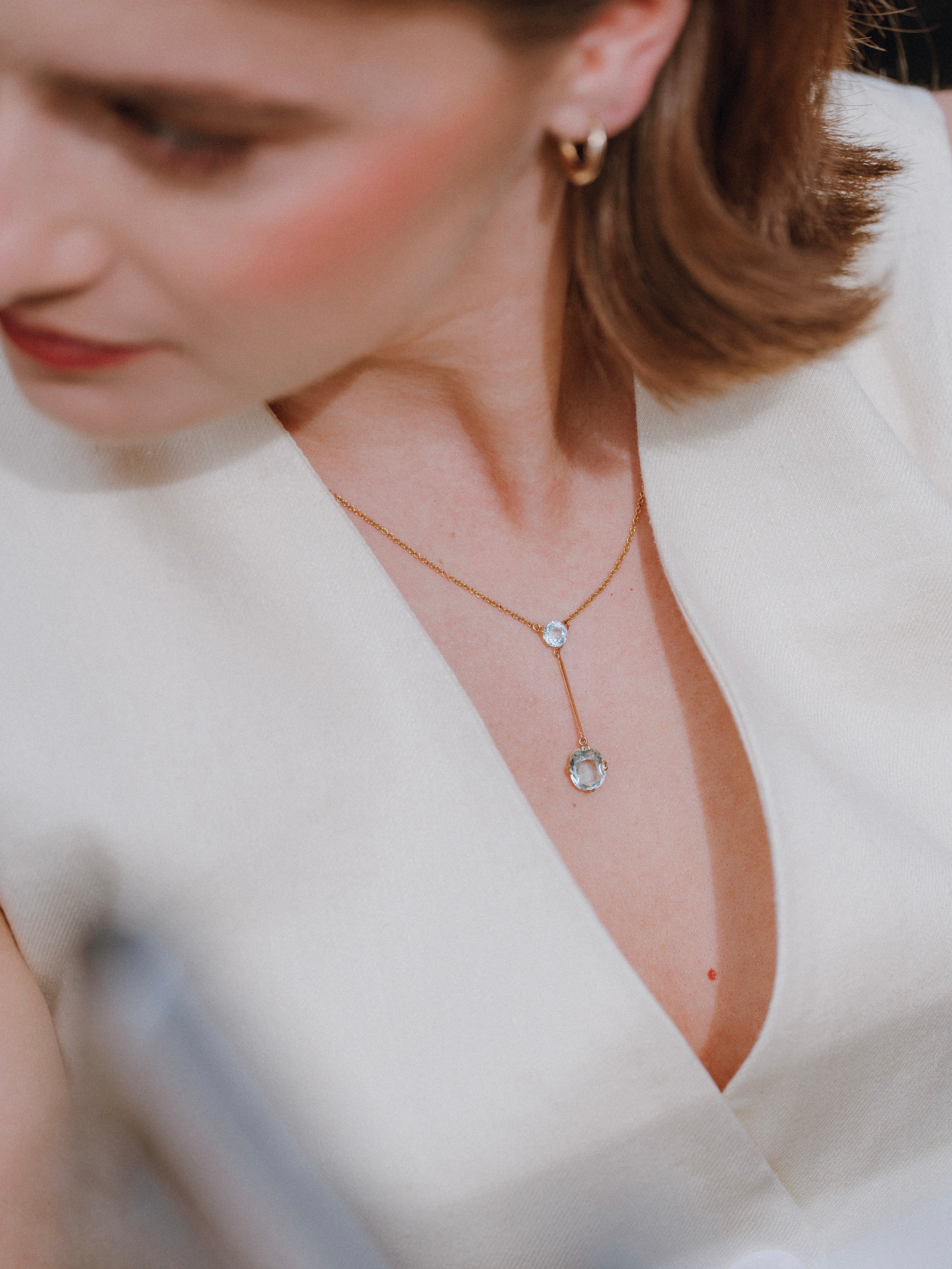 Antique Aquamarine Necklace