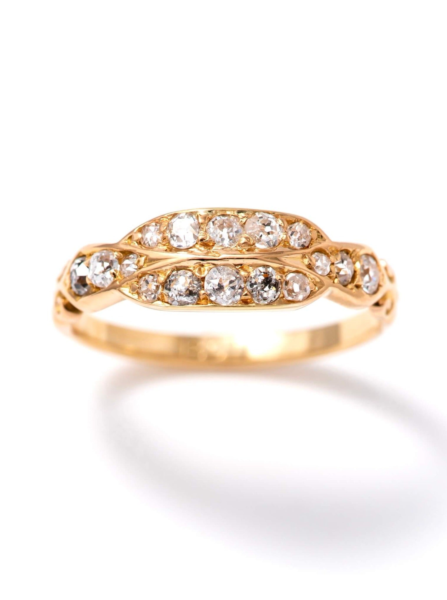 Antique Diamond Scroll Ring
