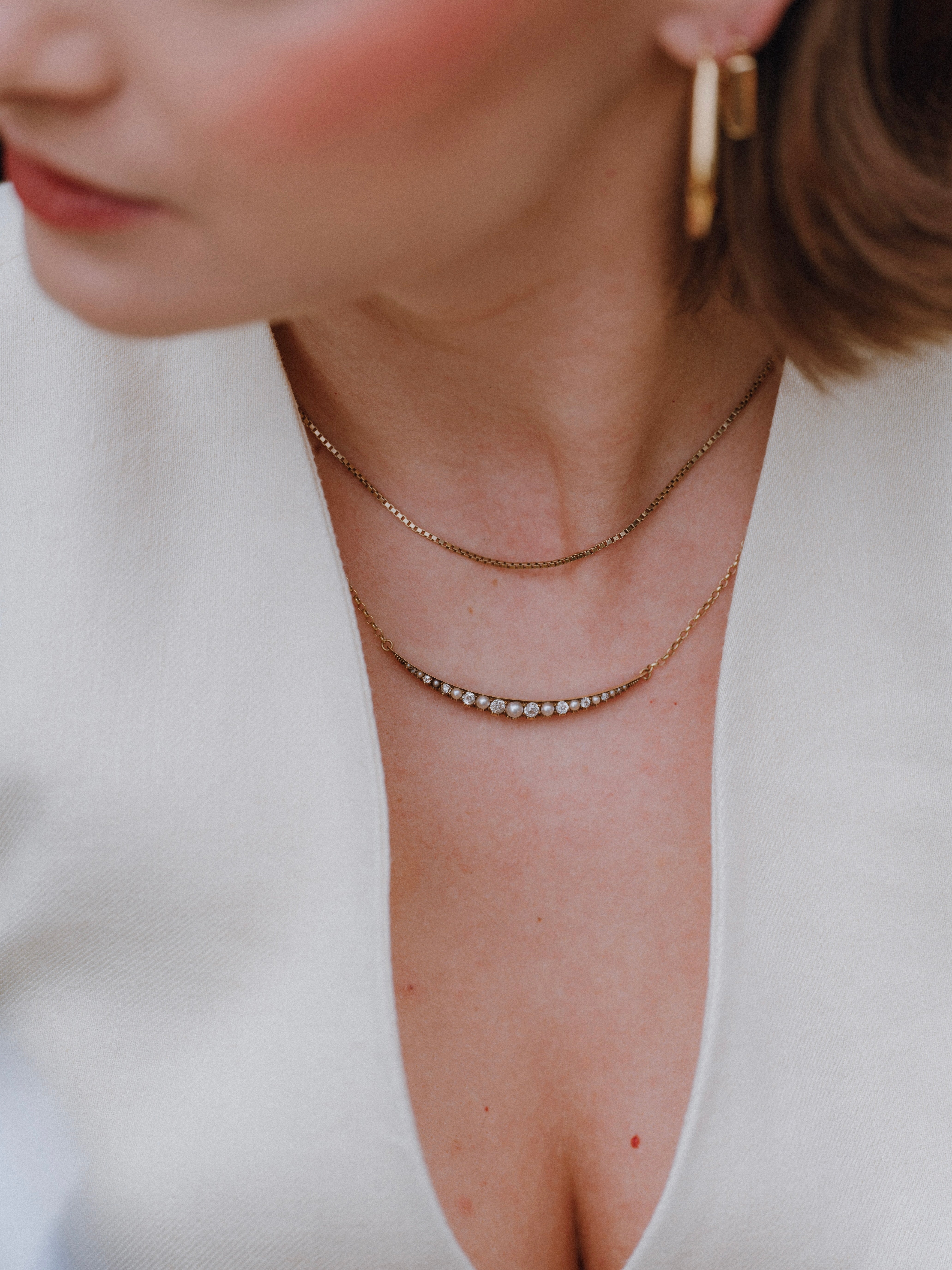 Vintage Box Chain 15.5”