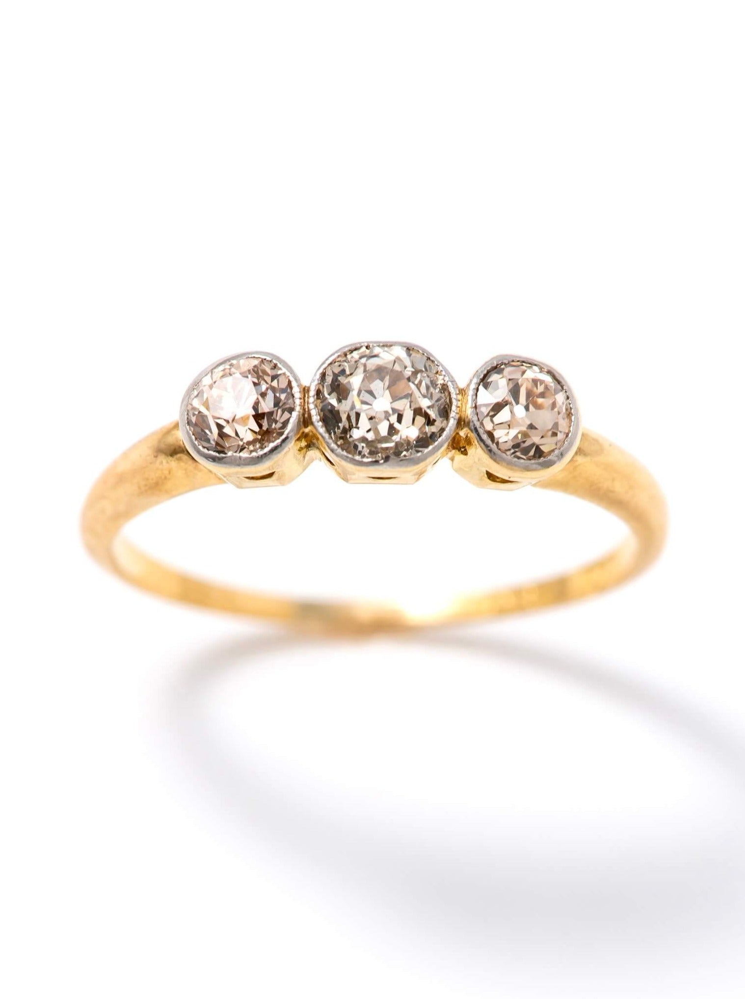 Champagne Diamond Trilogy Ring