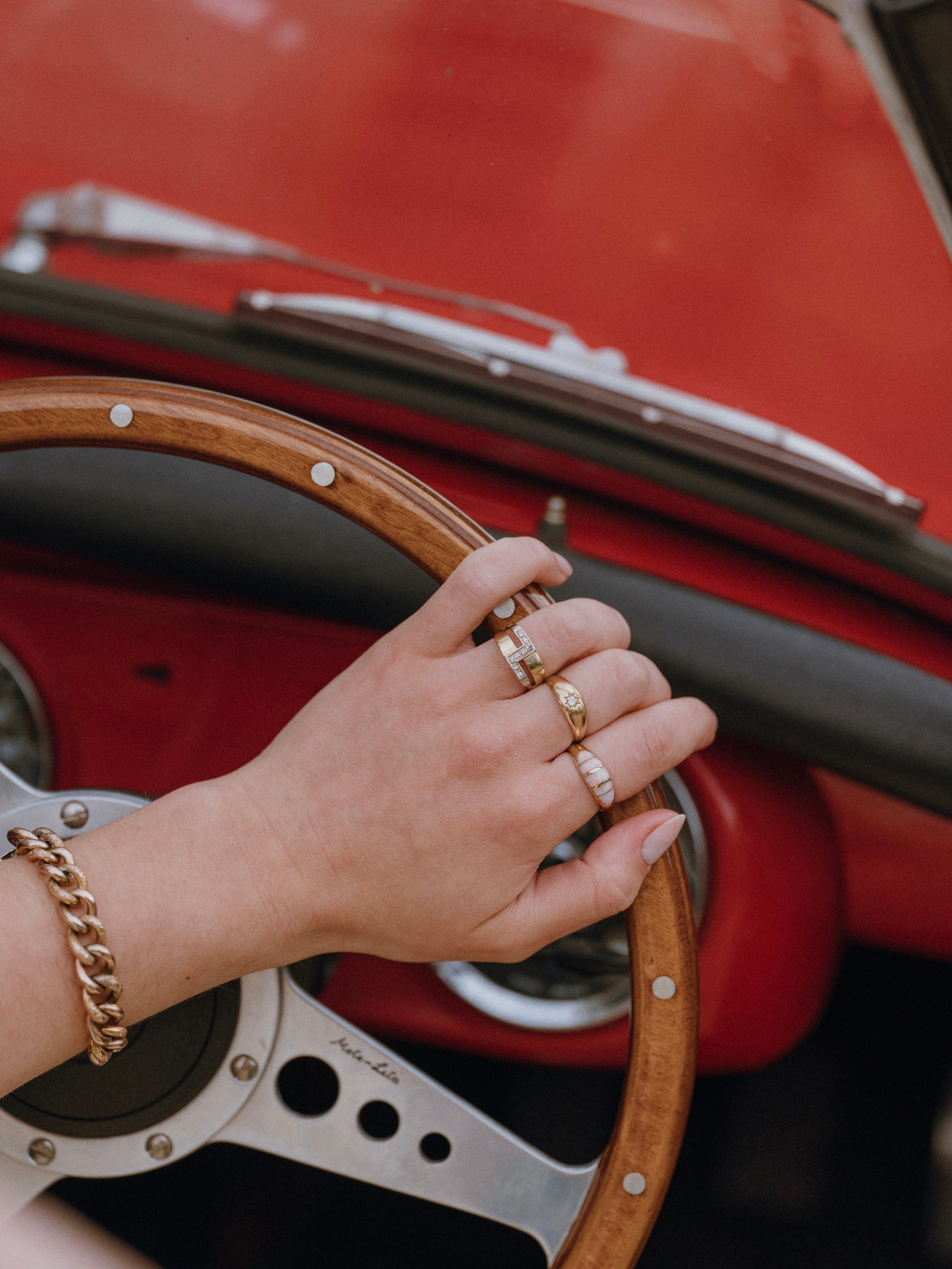 Diamond Star Solitaire Gypsy Ring