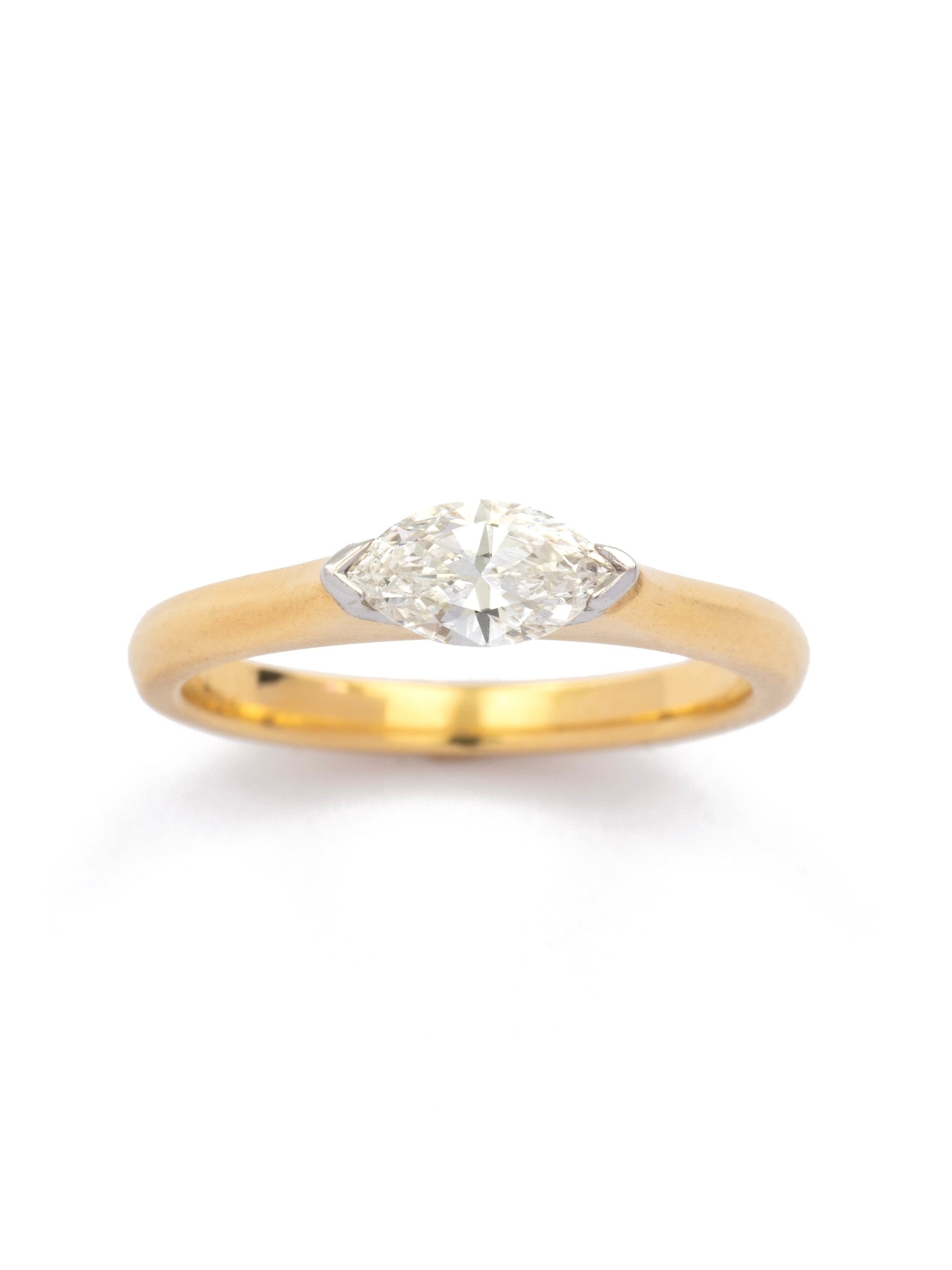 East-West Marquise Diamond Ring