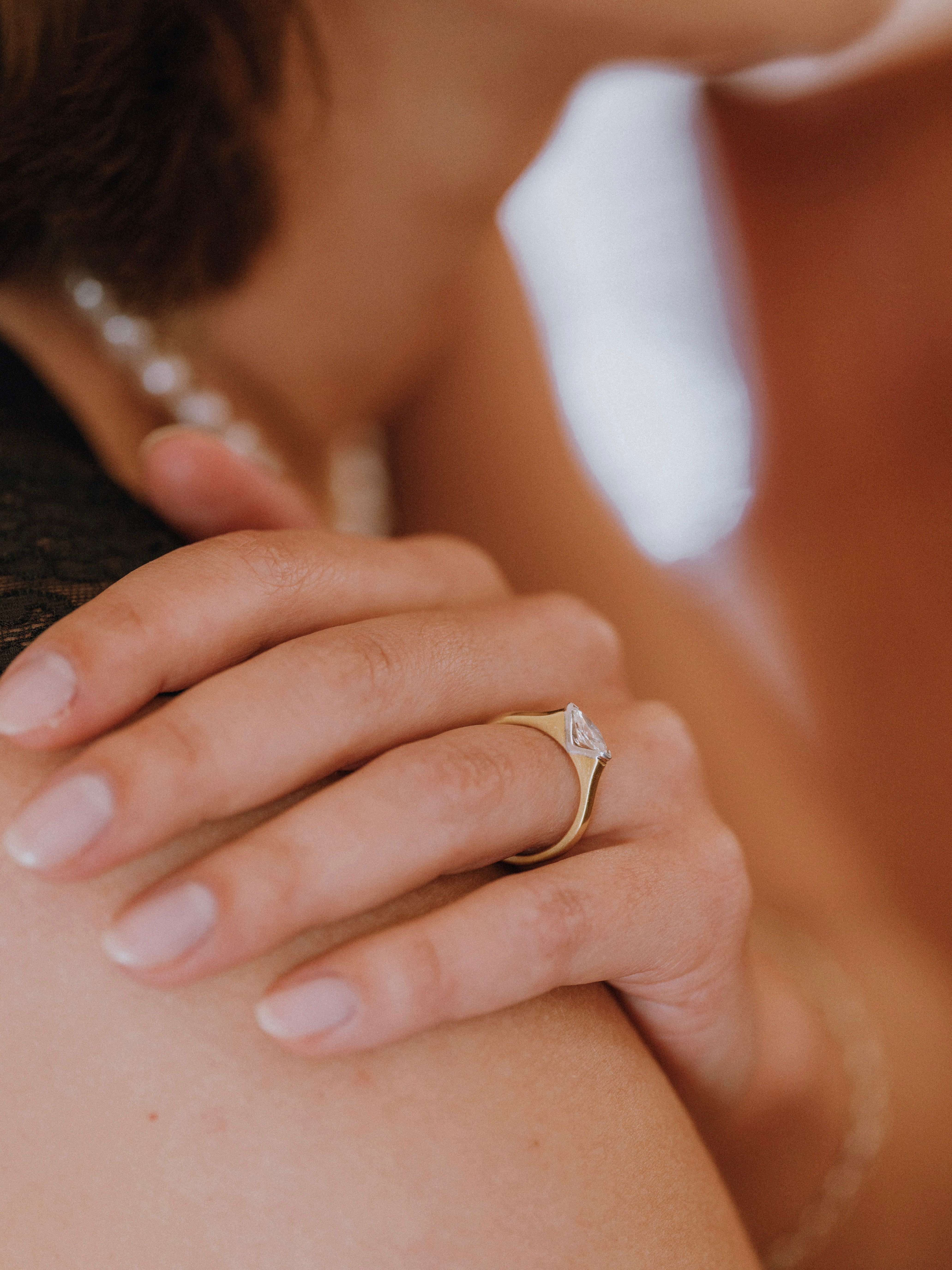 East-West Marquise Diamond Ring
