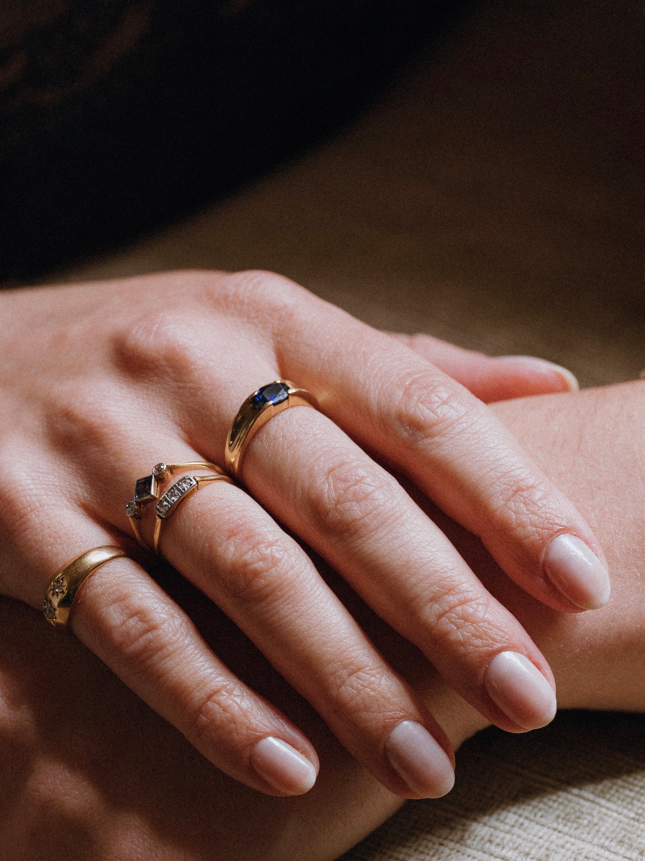 East-West Sapphire Ring