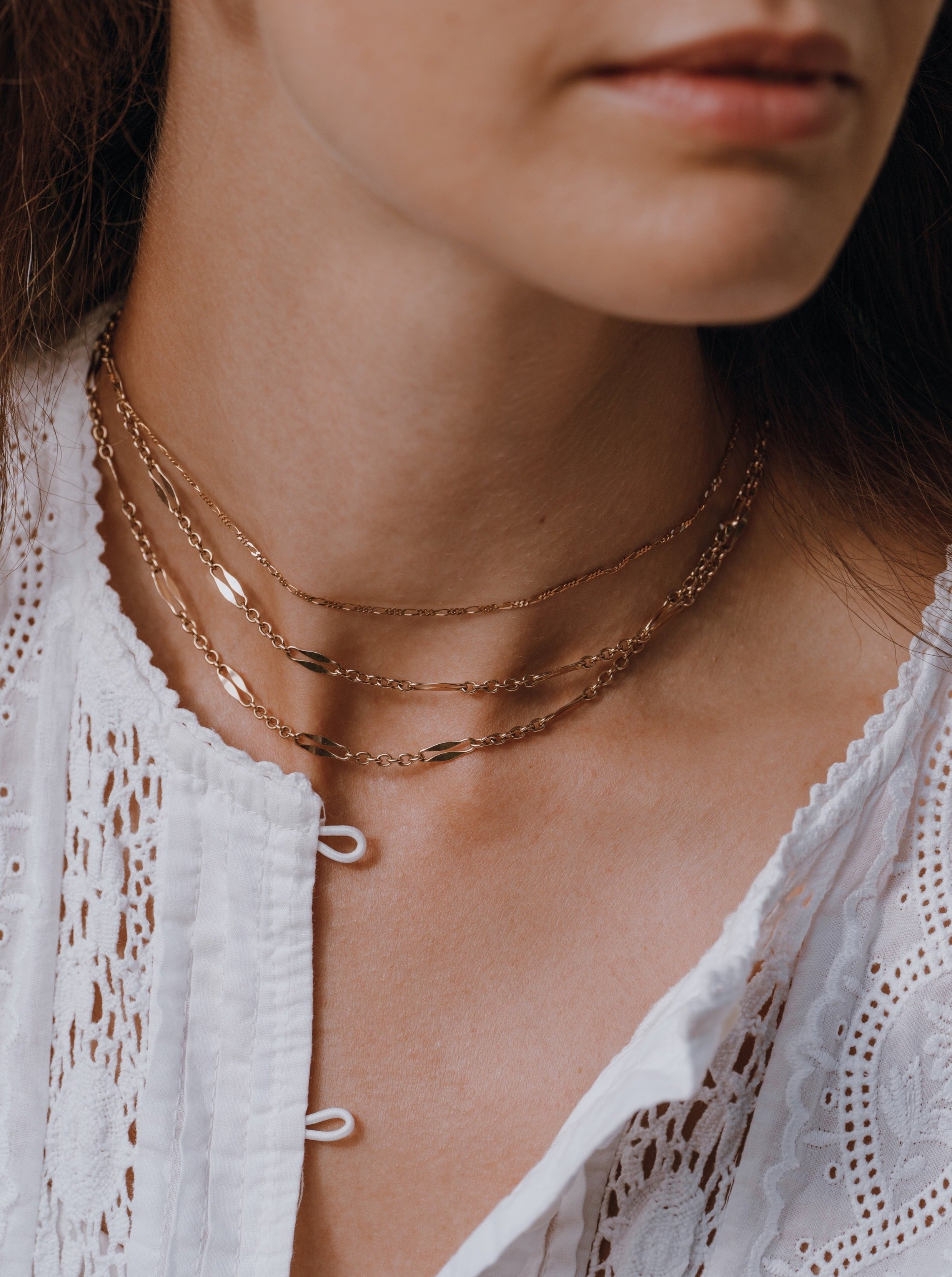 Figaro Chain Necklace - 18”