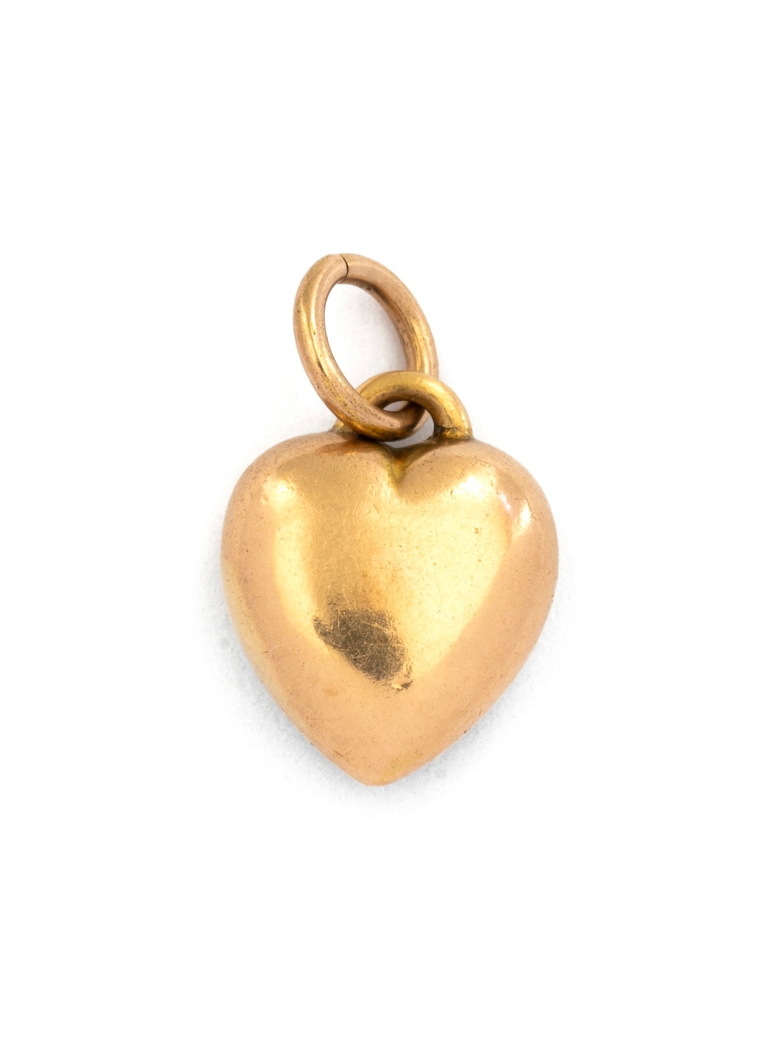 Green Guilloché & Pearl Heart Pendant