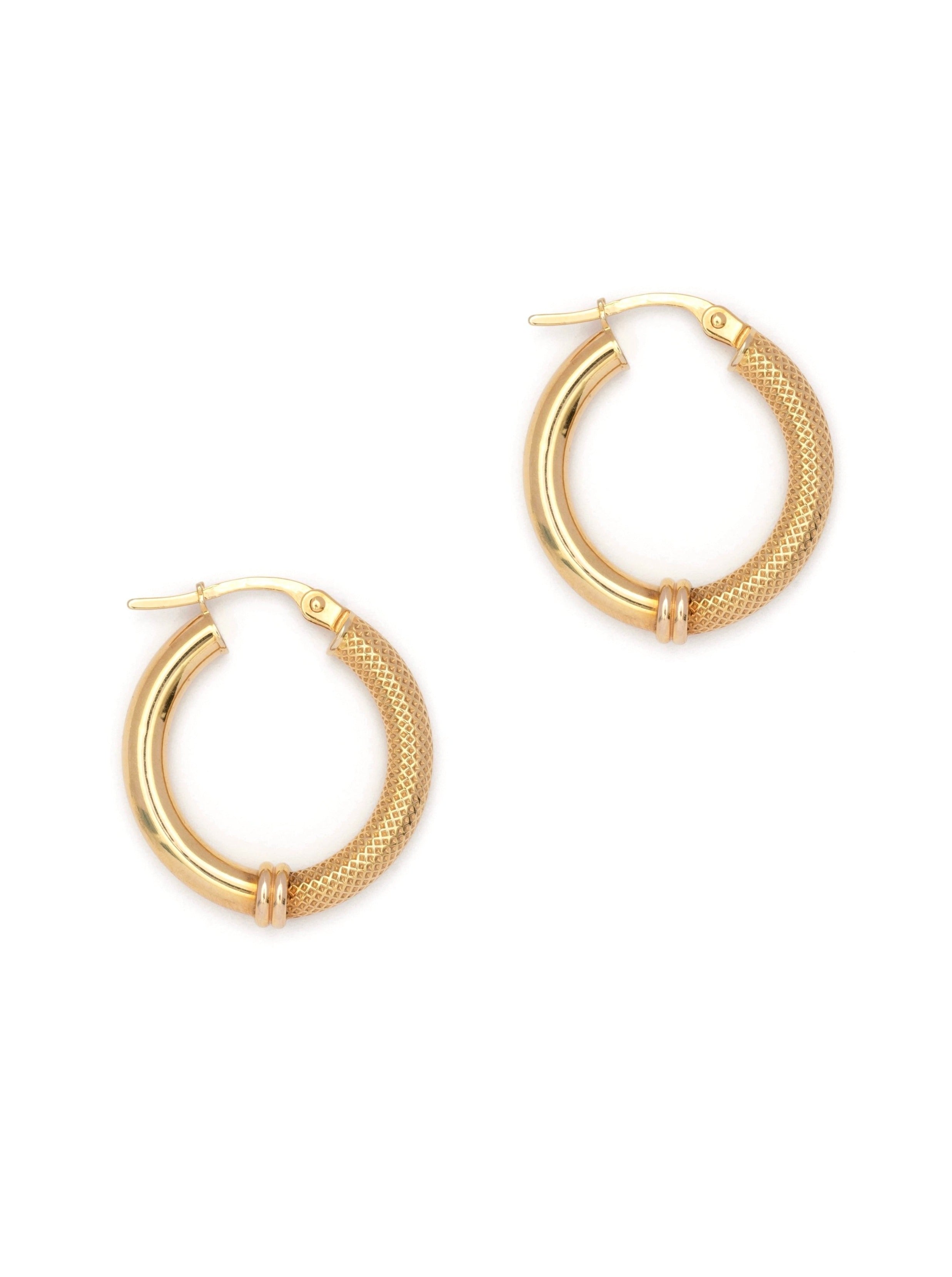 Half Hatched Hoops - 20mm
