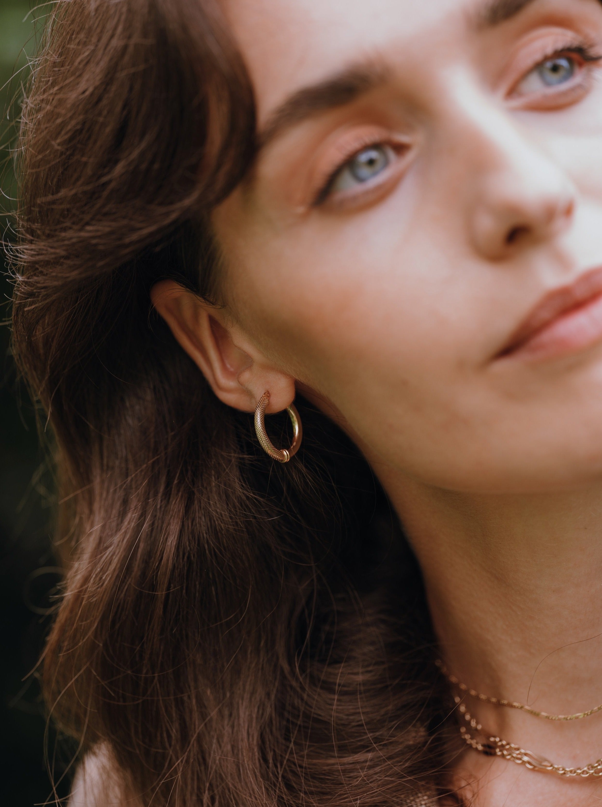 Half Hatched Hoops - 20mm