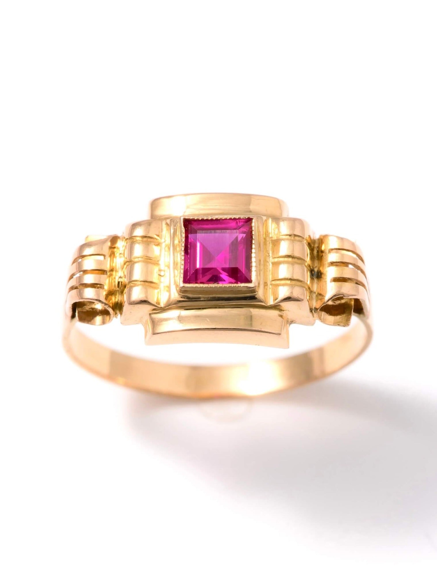 Portuguese Retro Ruby Ring