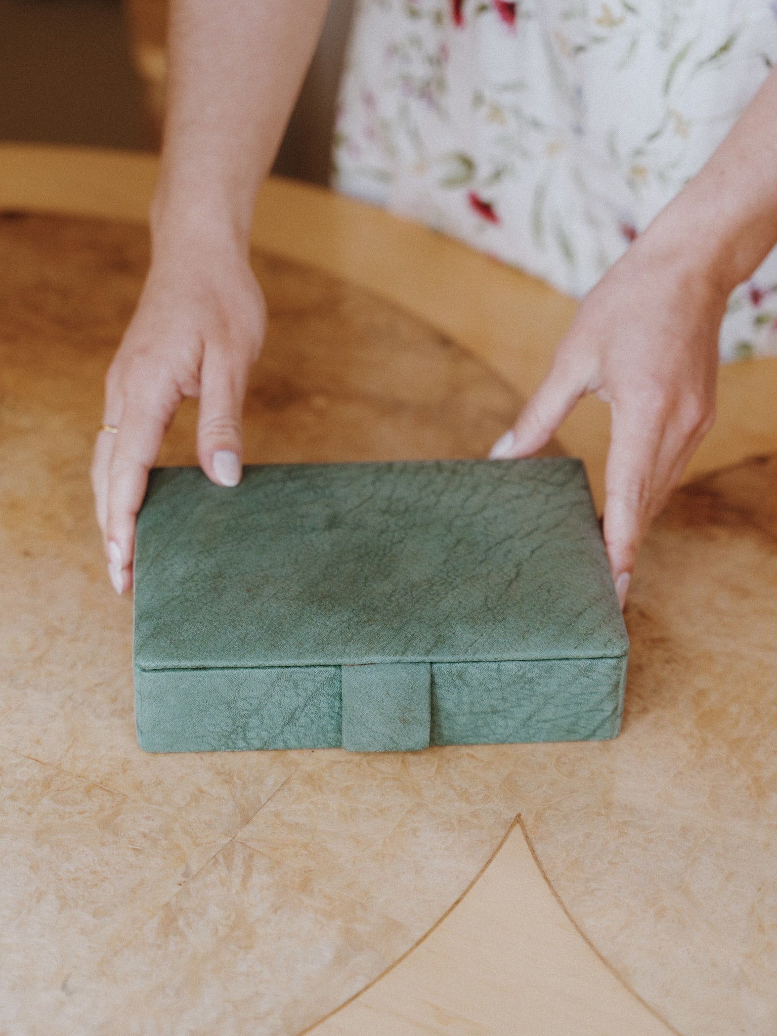 Sea Green Vintage Box