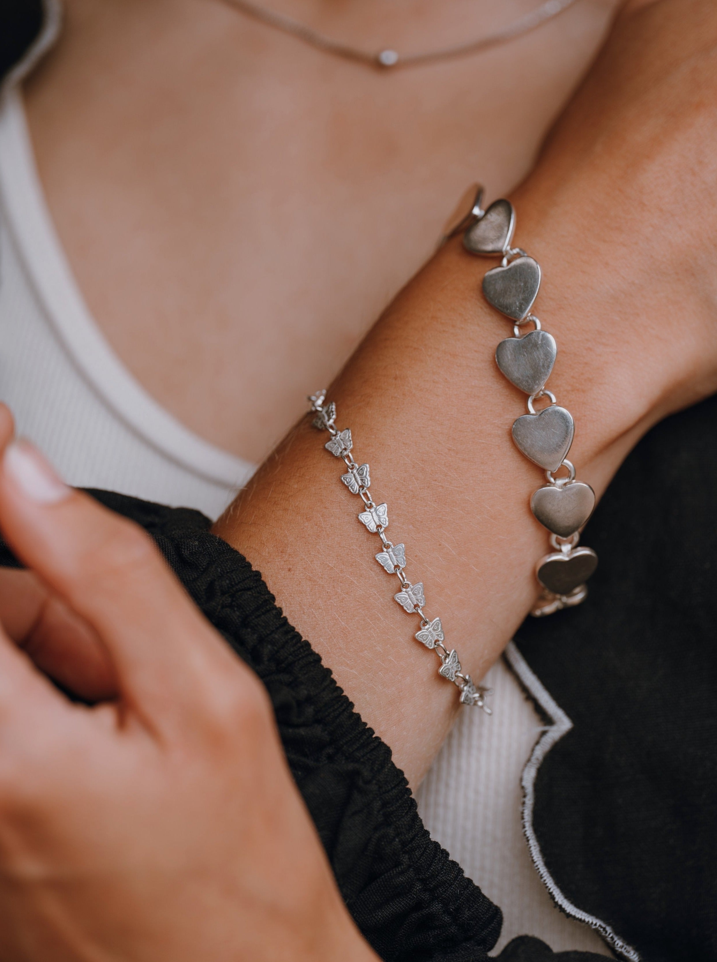 Silver Butterfly Bracelet