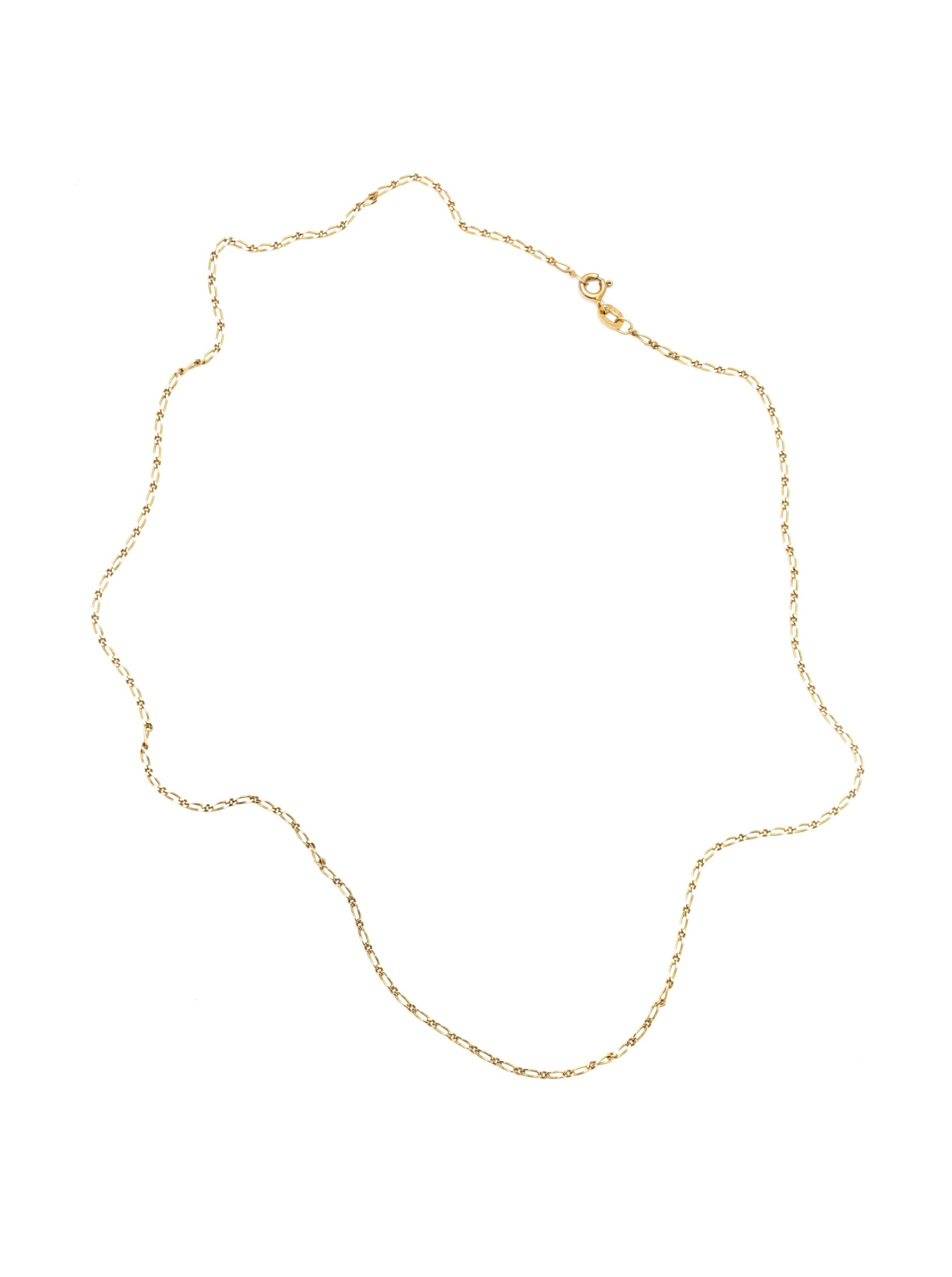 Simple Figaro Chain - 18”