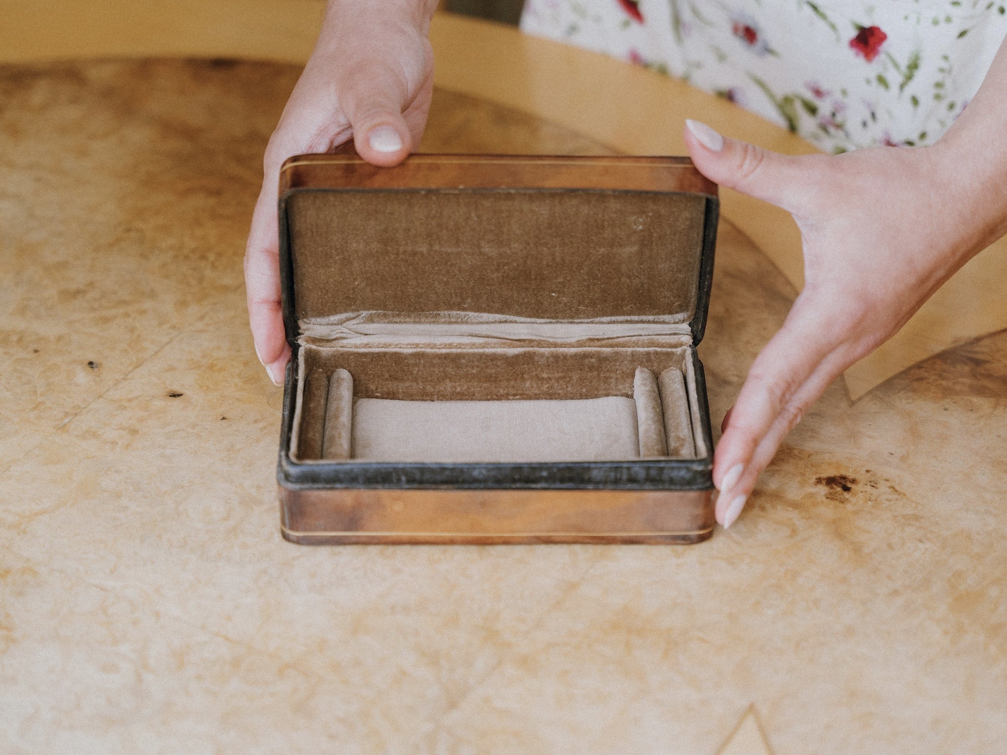 Small Italian Leather Box