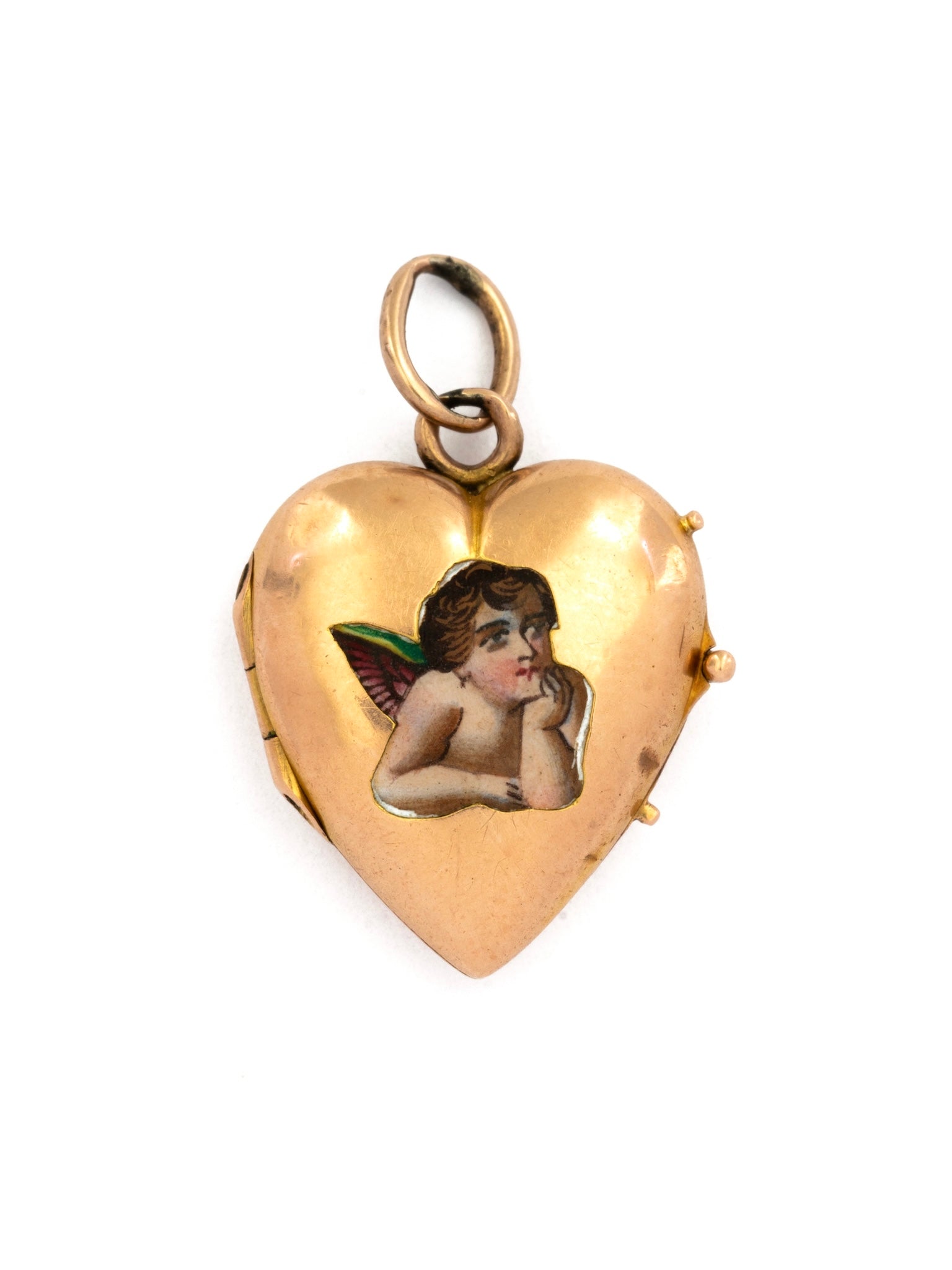 Victorian Cherub Heart Locket