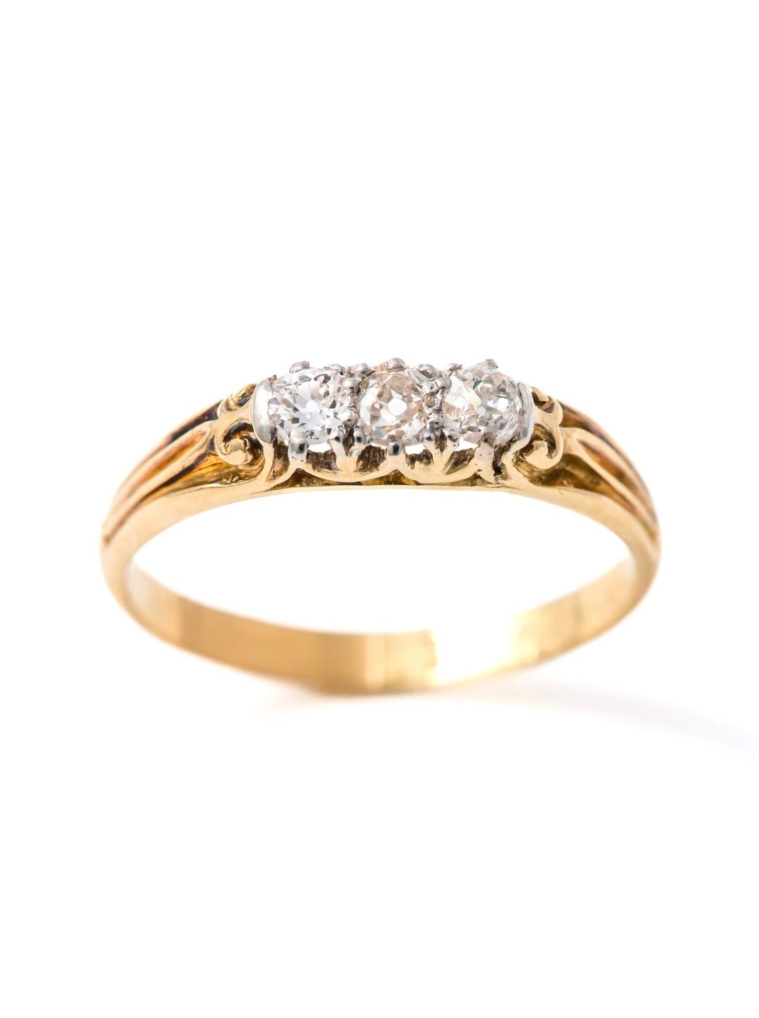 Victorian Mine Cut Diamond Ring