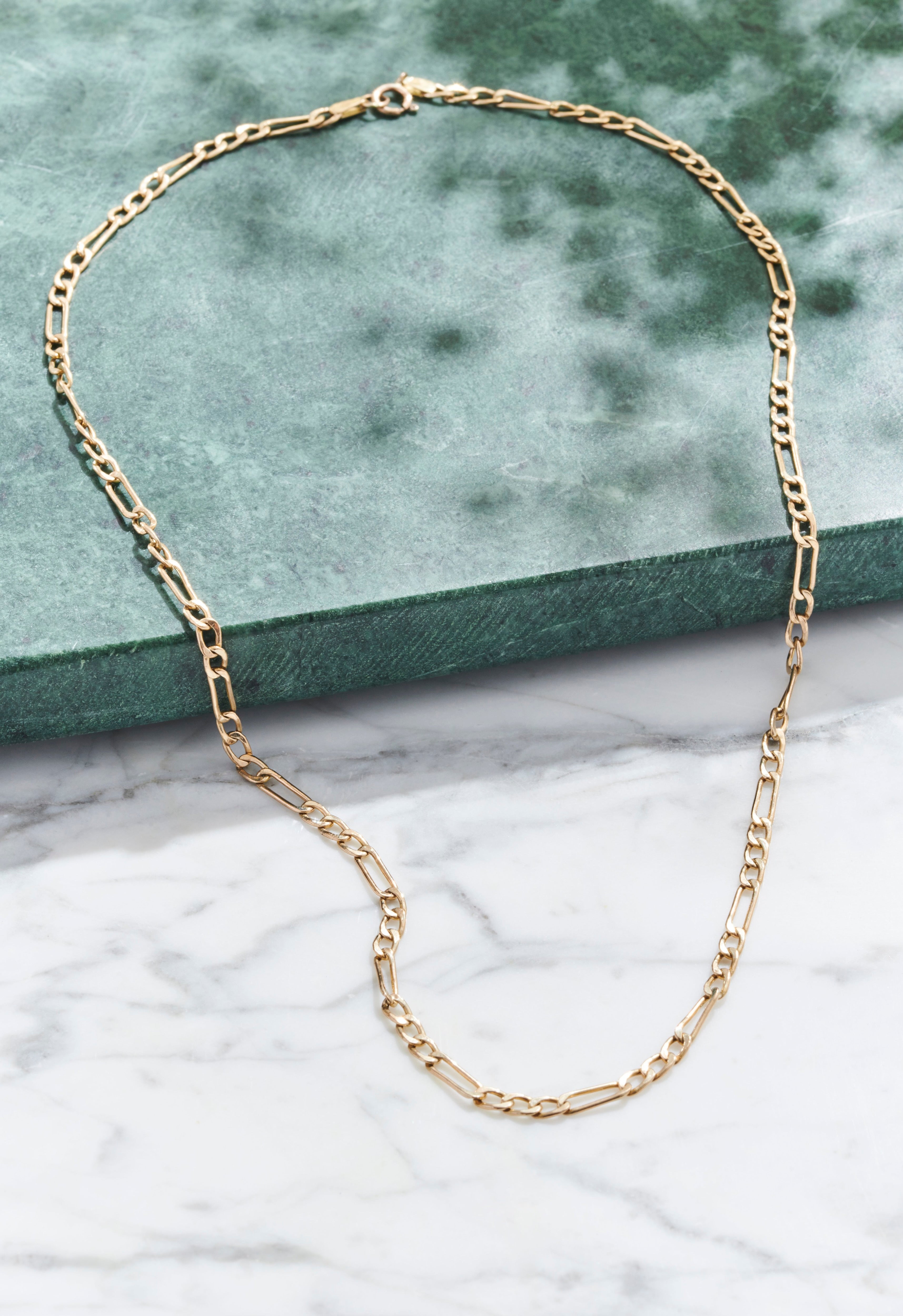 Gold Figaro Chain 18.5"
