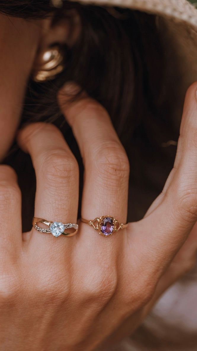 Topaz Heart Ring