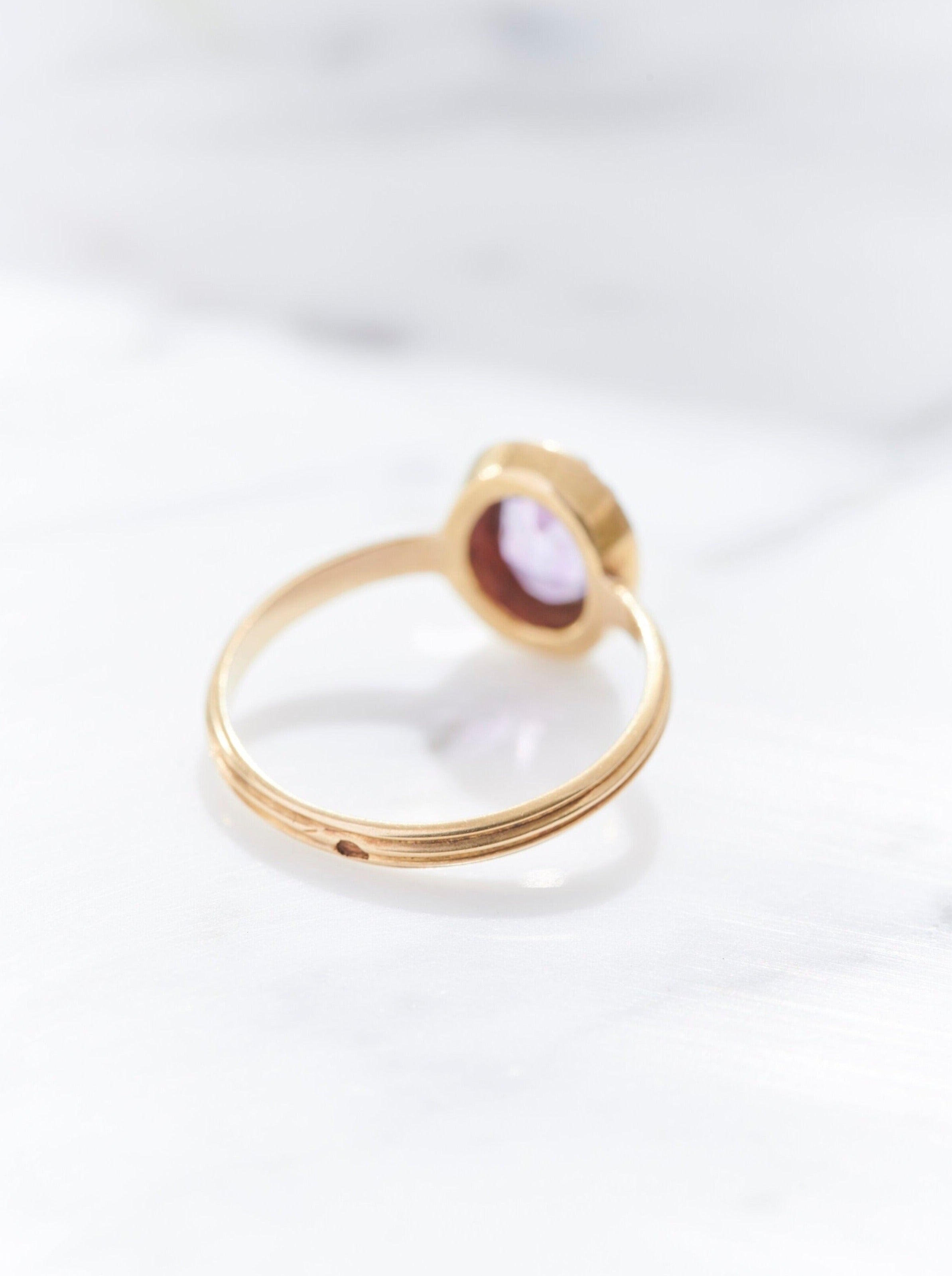 Antique Amethyst & Pearl Ring