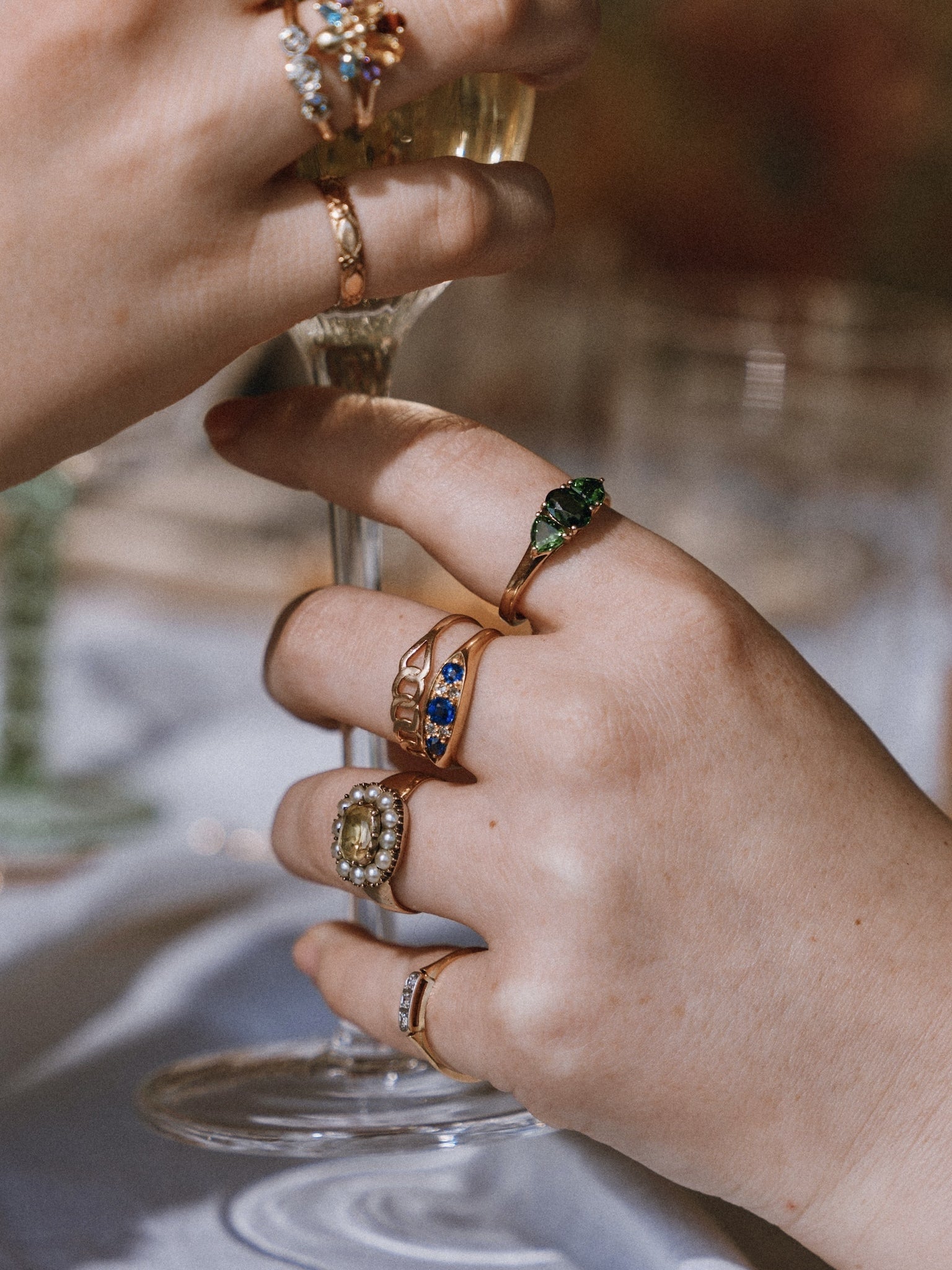 Antique Sapphire & Diamond Ring