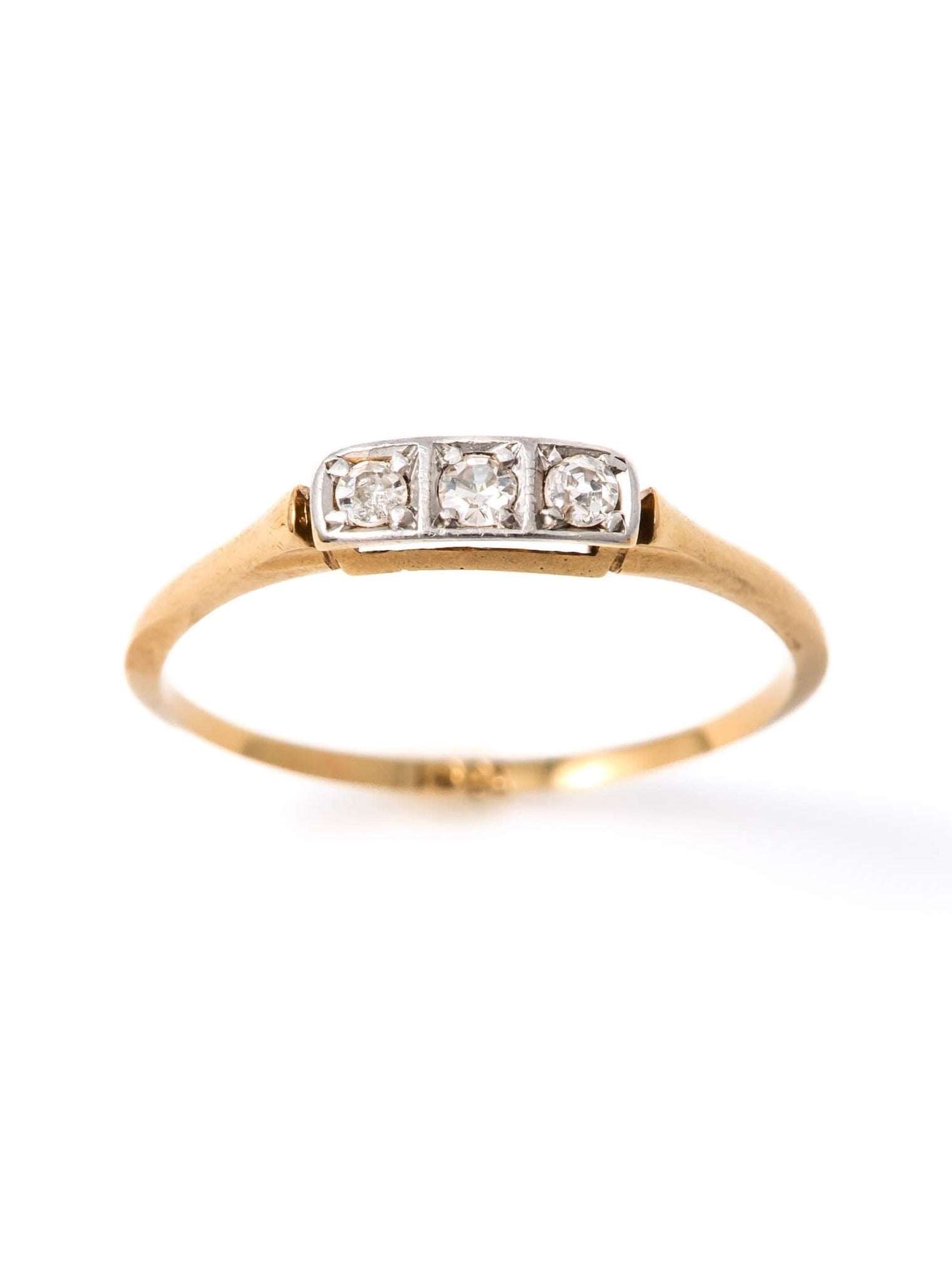 Art Deco Diamond Trilogy Ring