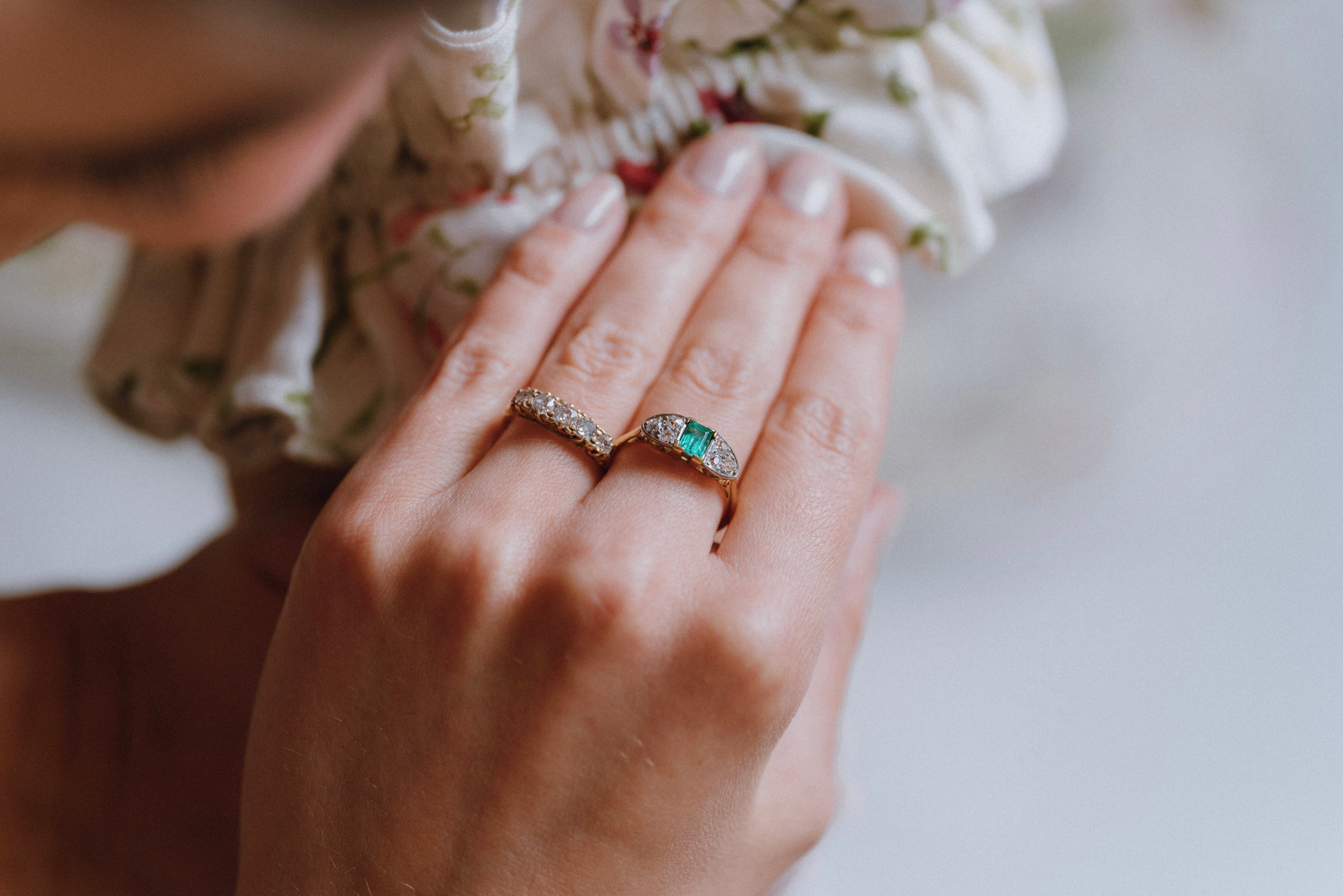 Art Deco Emerald & Diamond Ring