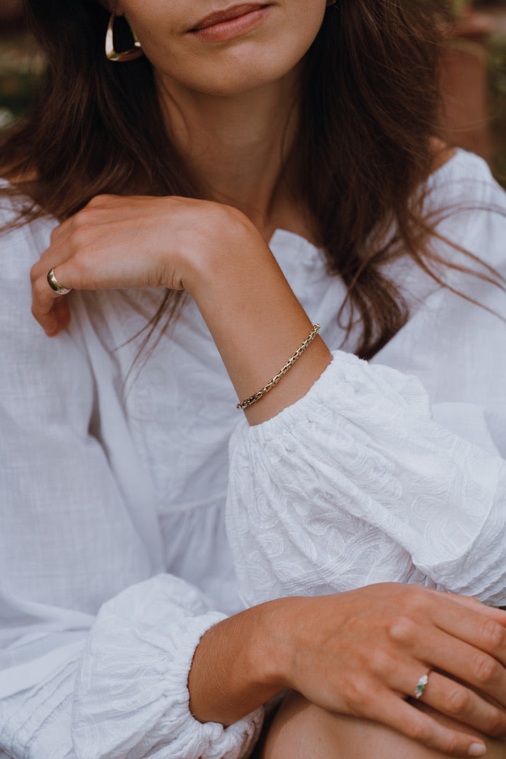 Rounded Fancy Link Bracelet