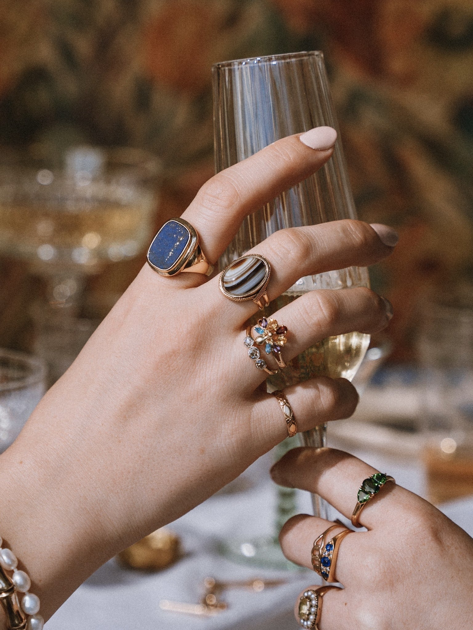 Banded Agate Ring