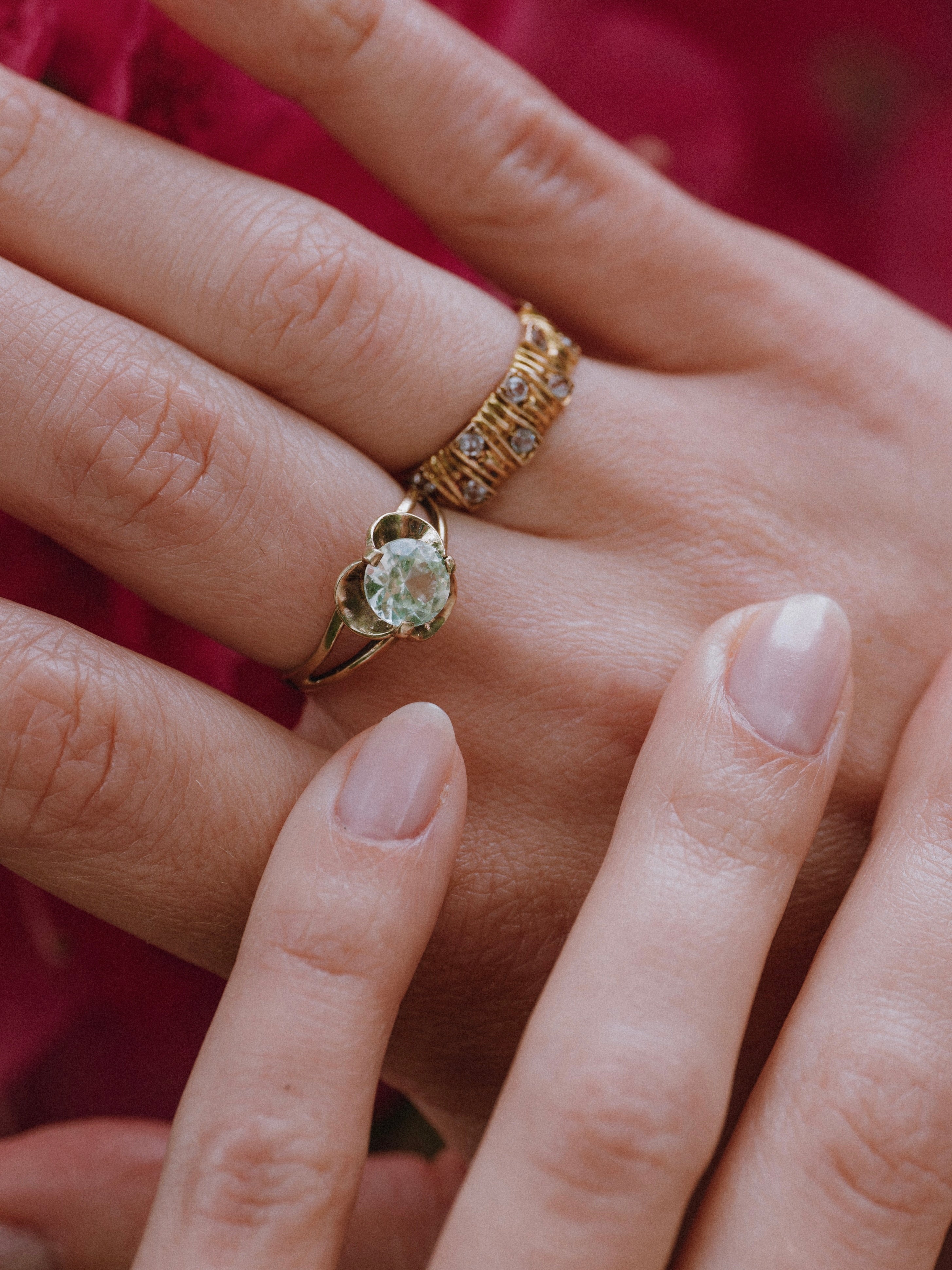 Buttercup-set Spinel Ring