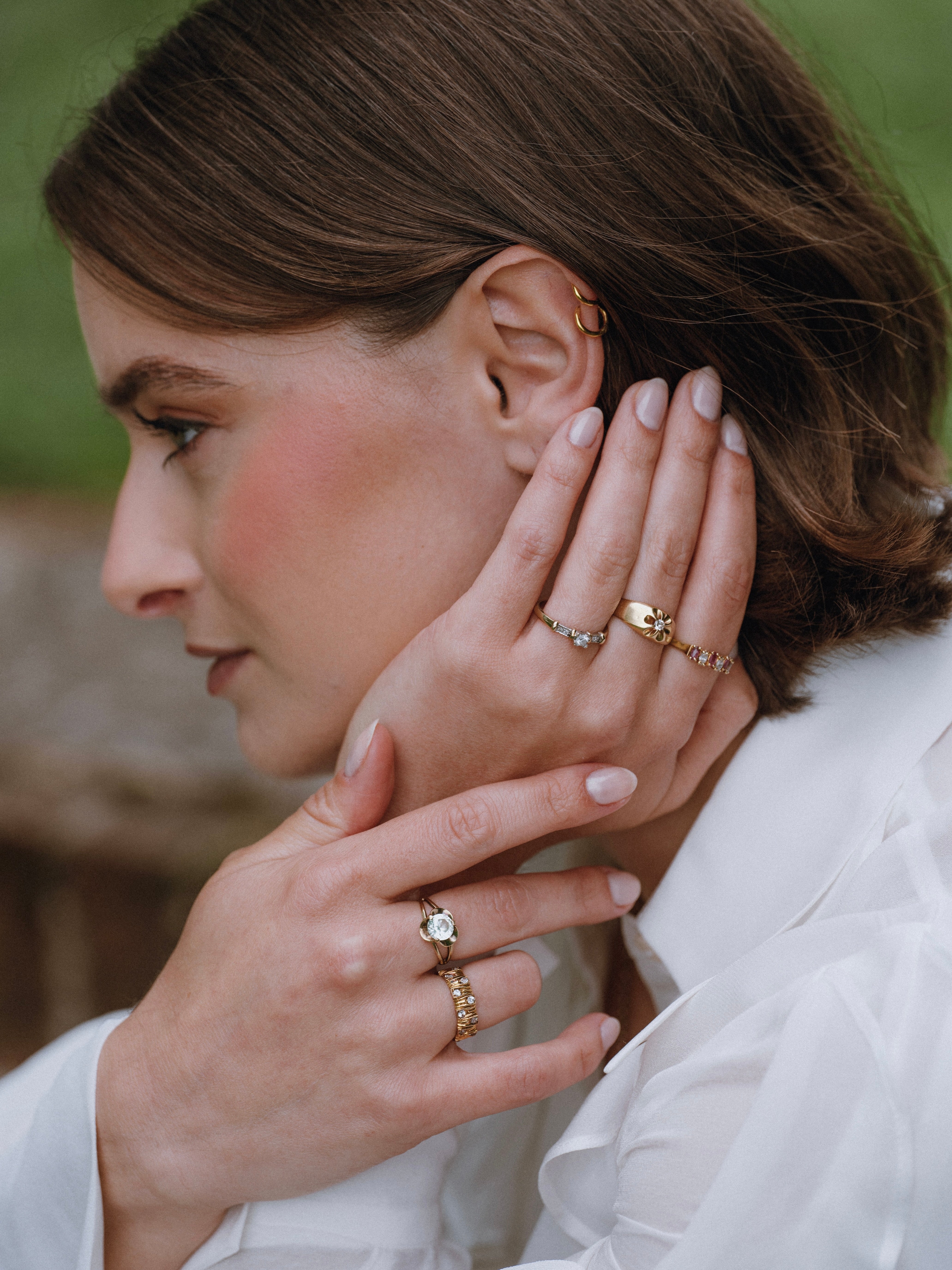 Buttercup-set Spinel Ring