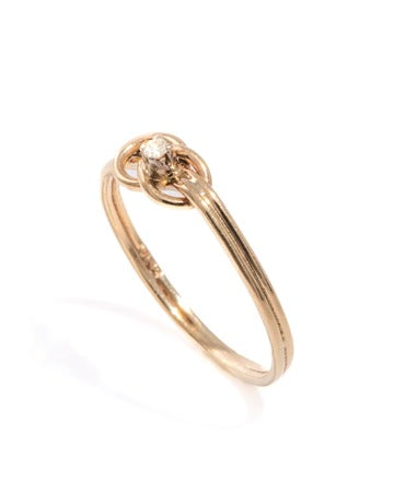 Vintage Lover’s Knot Diamond Ring