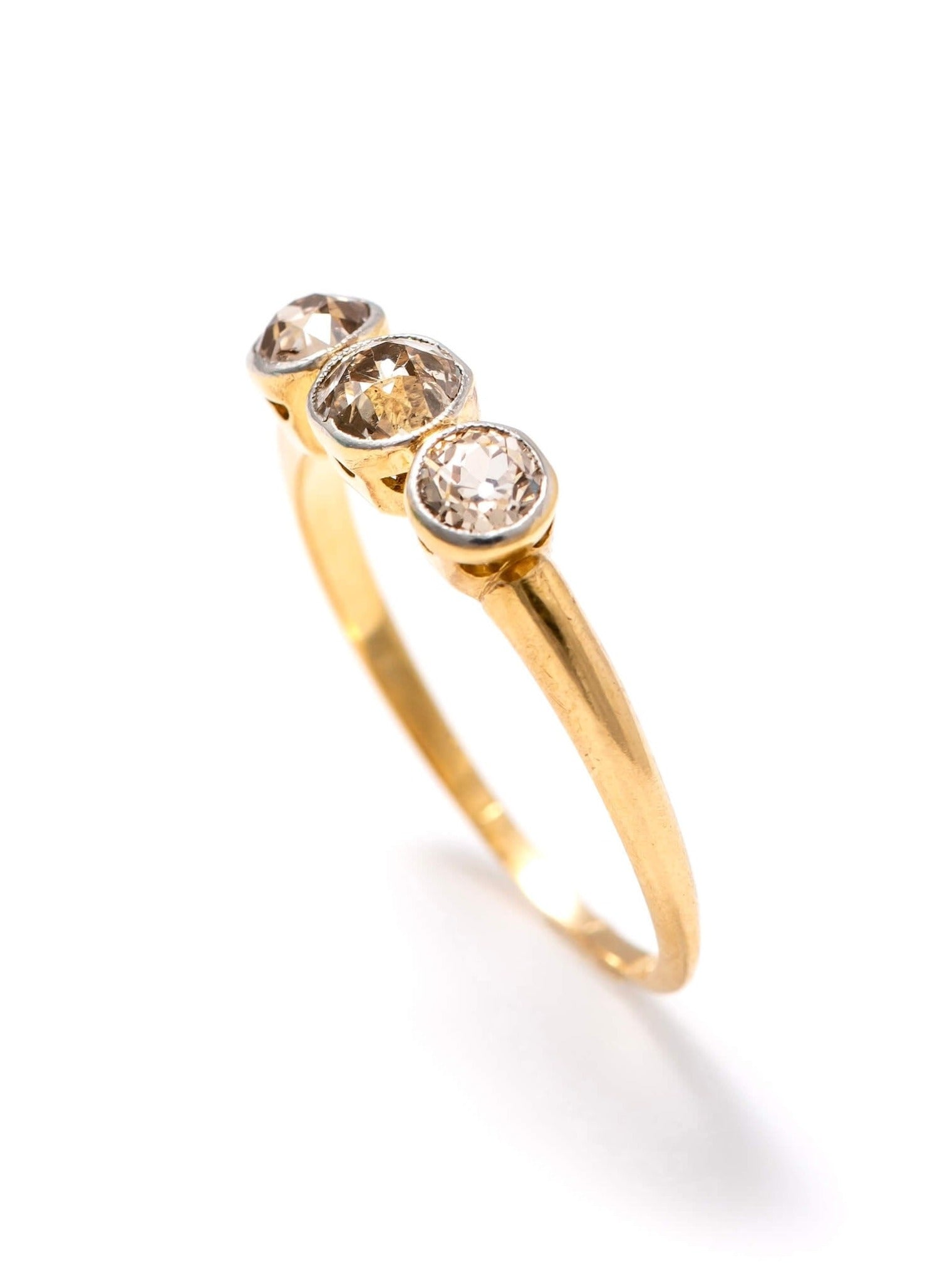 Champagne Diamond Trilogy Ring