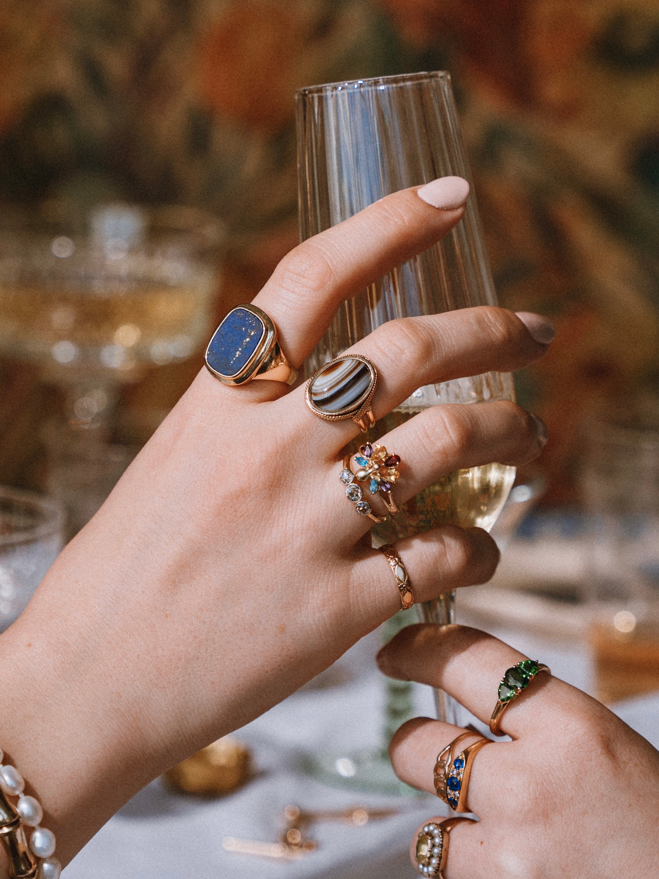 Rainbow Peacock Ring