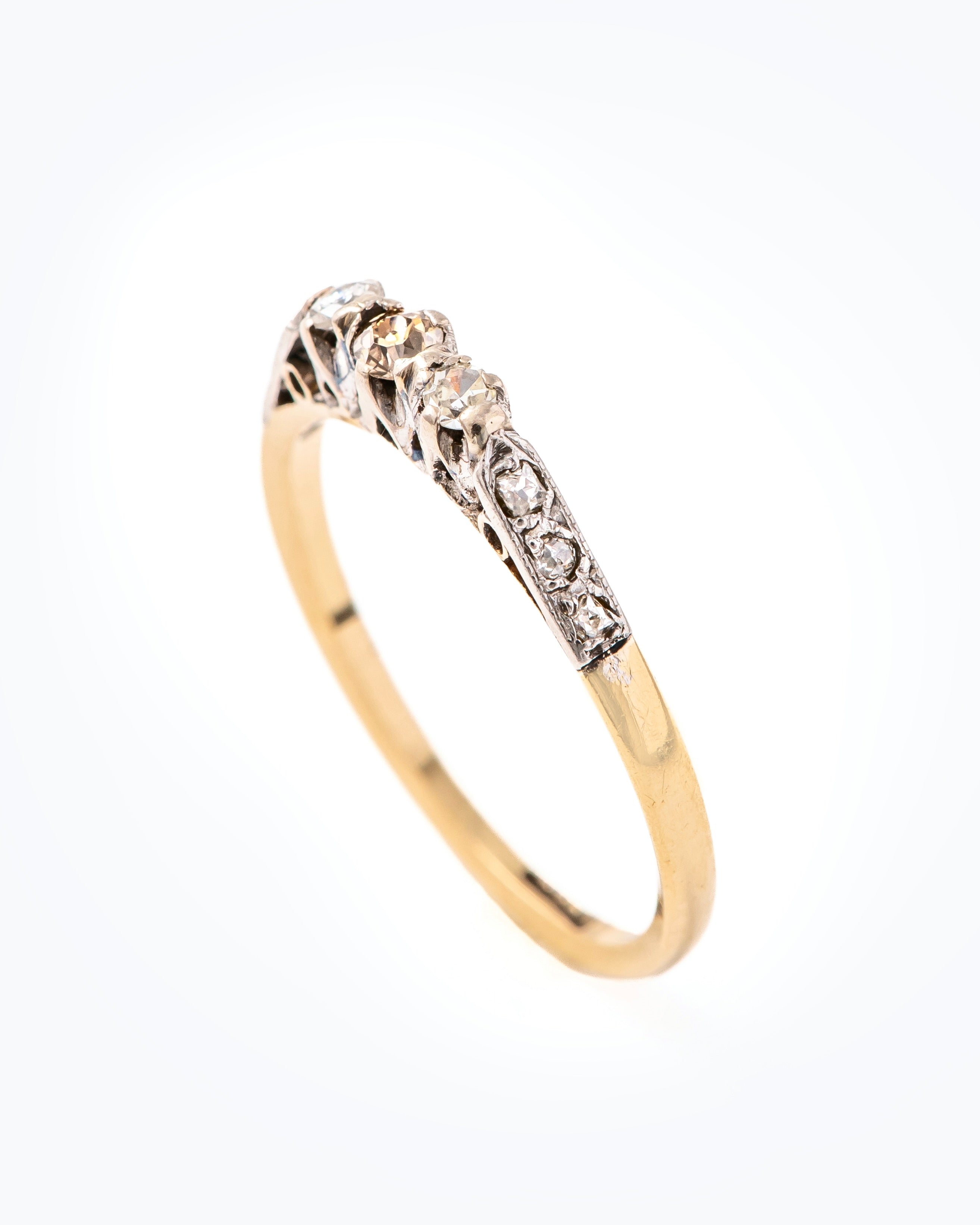 Champagne Diamond Ring