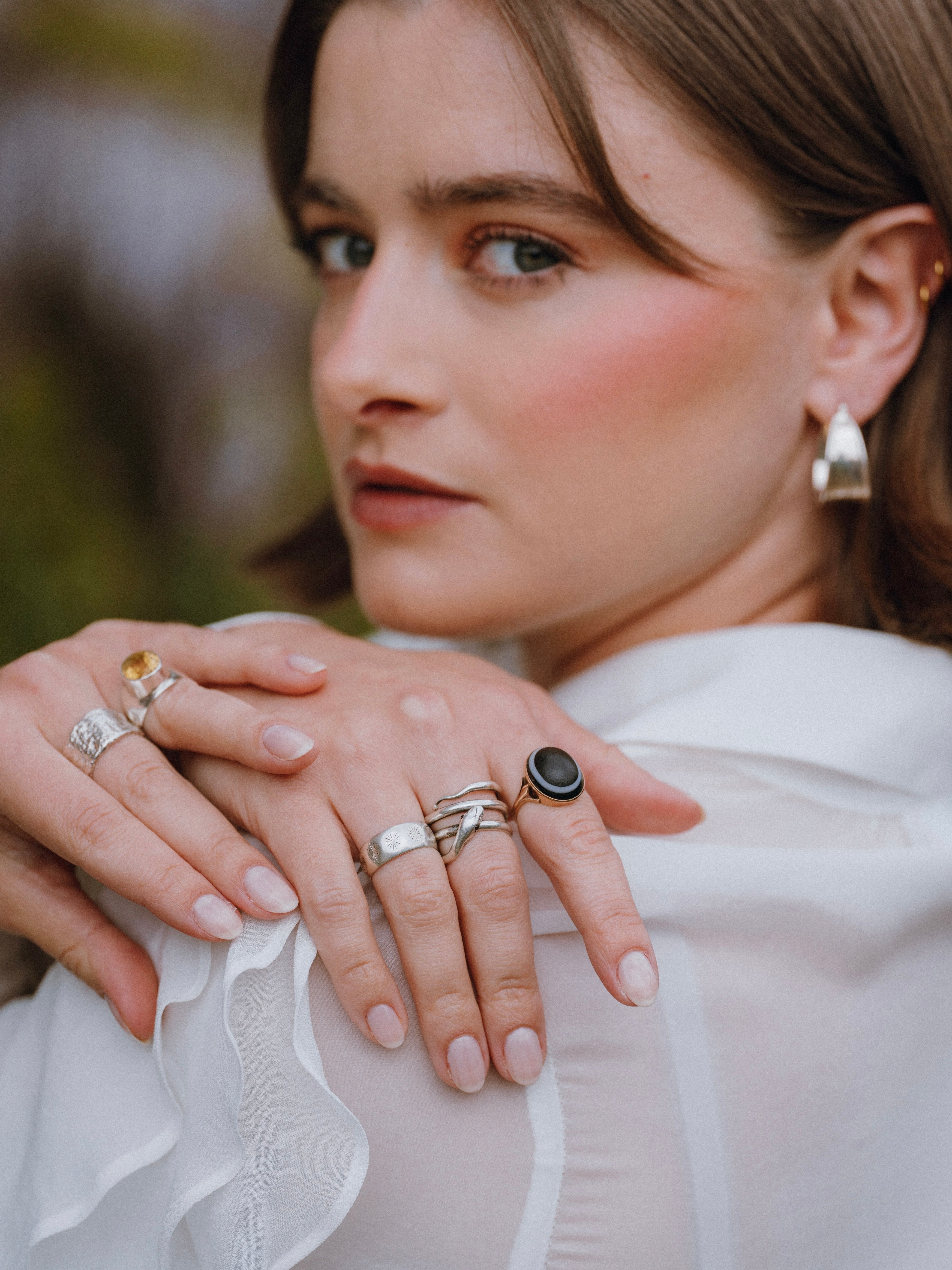 Edwardian Banded Onyx Ring