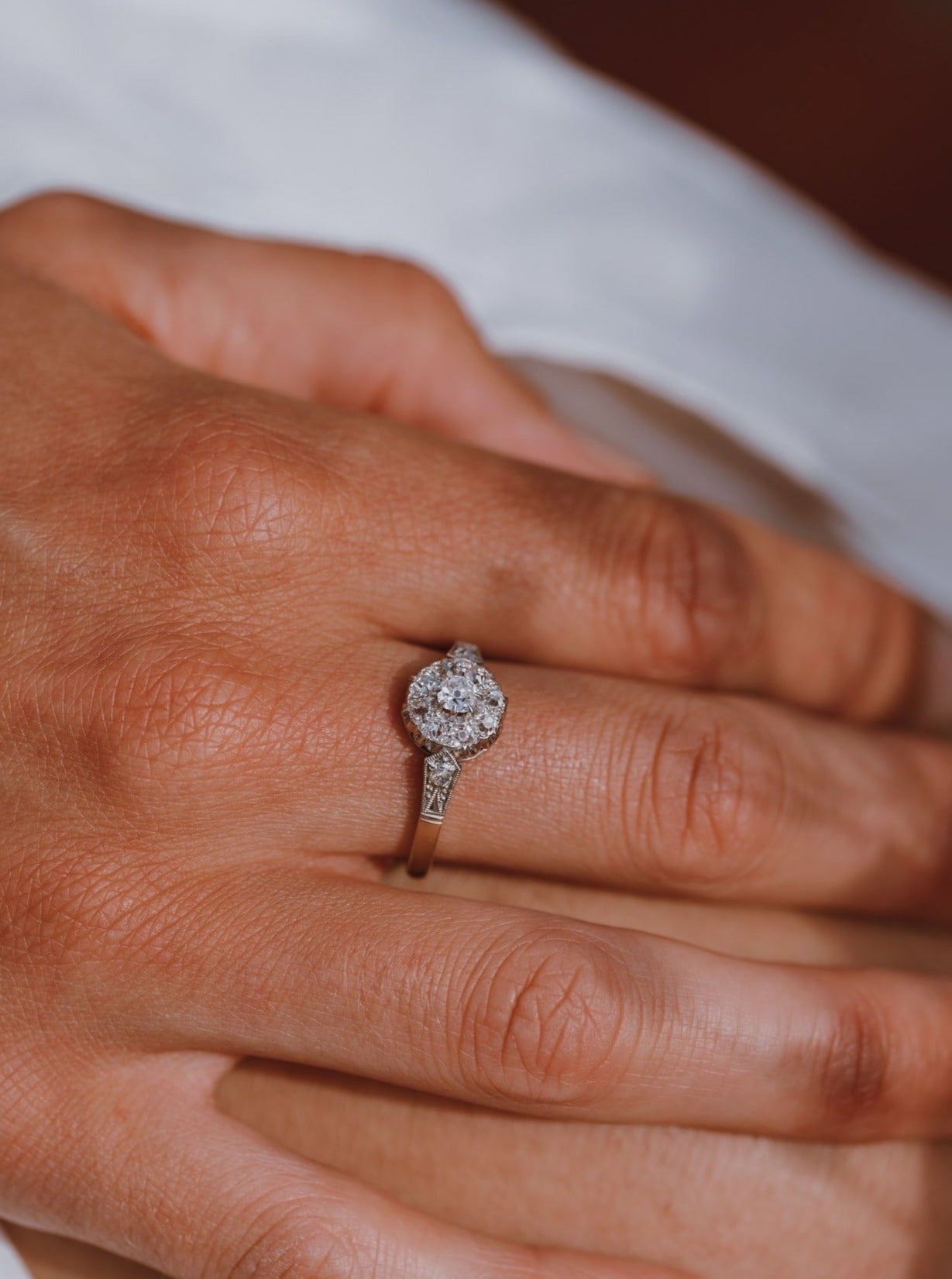 Edwardian Old Cut Diamond Ring