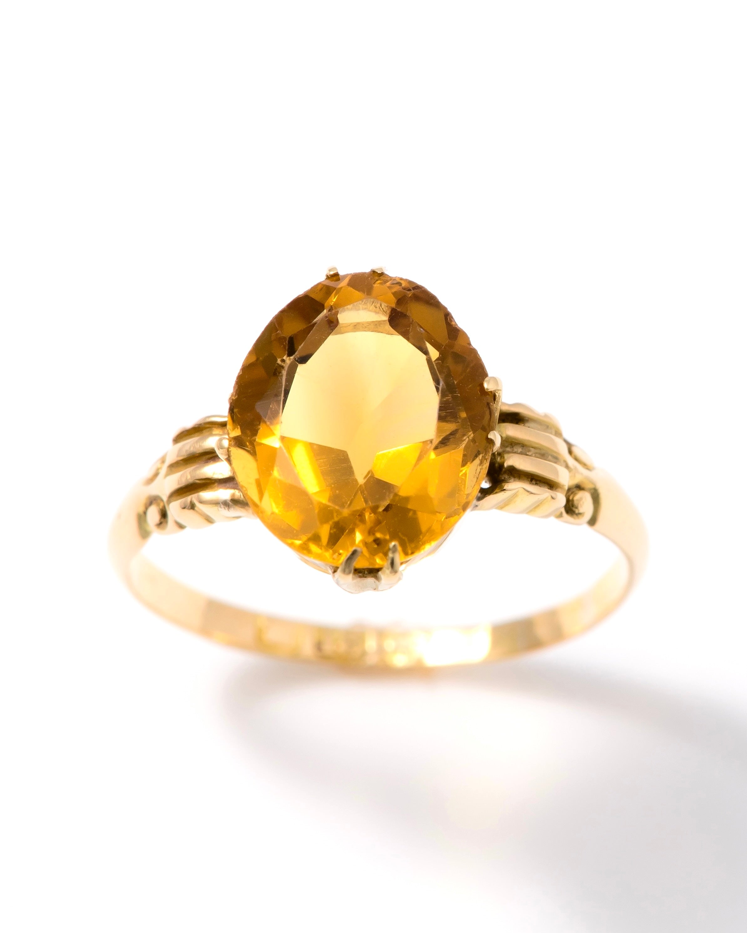 Antique 18ct Citrine Ring