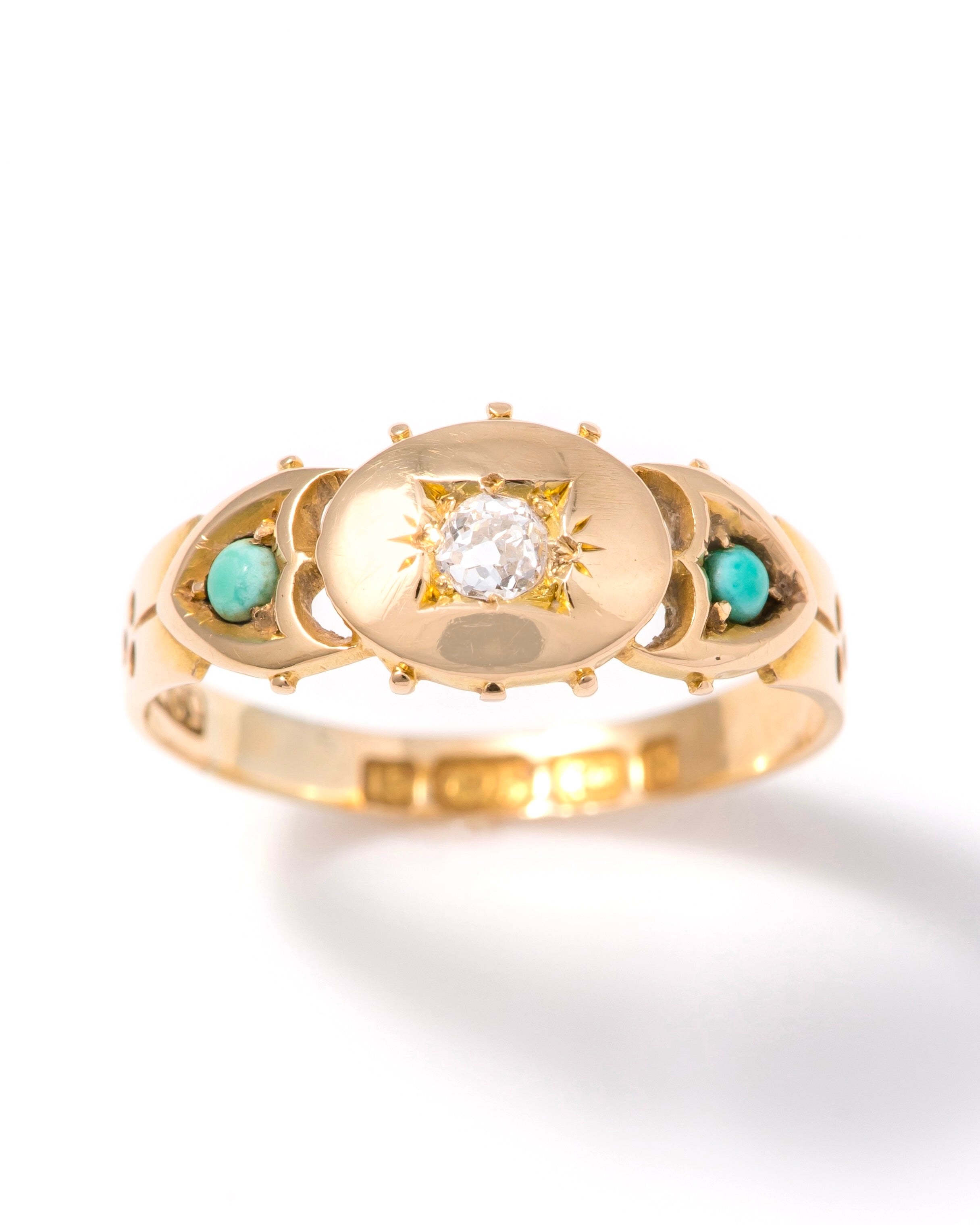 Victorian Turquoise & Diamond Ring