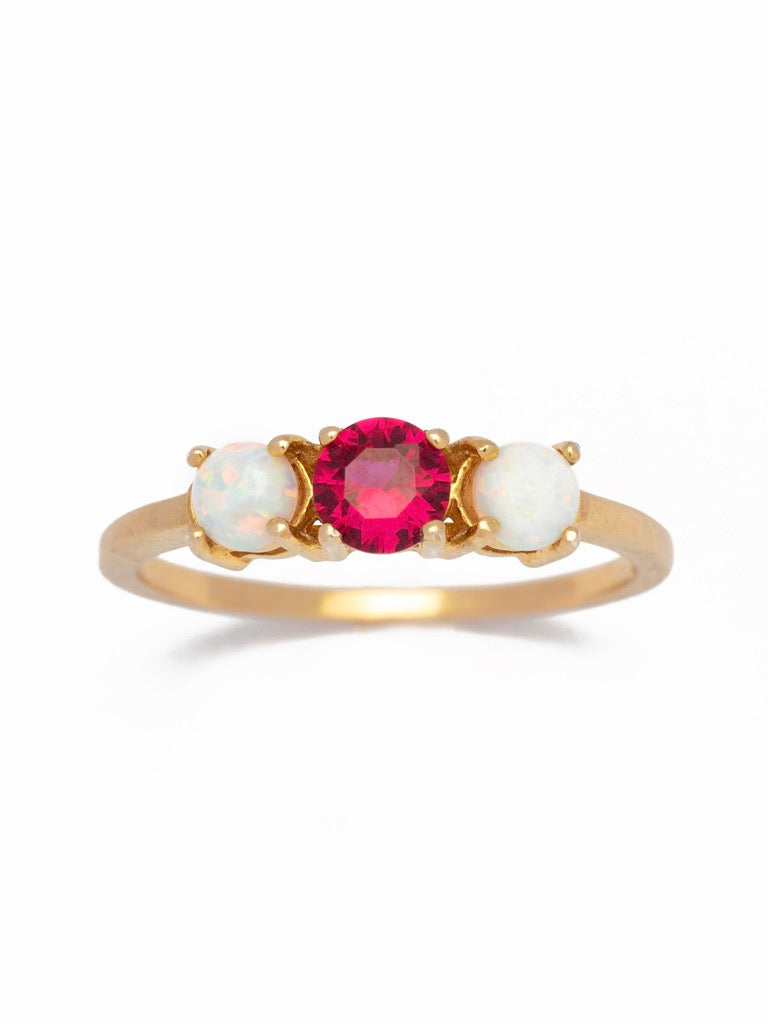 Ruby Red Vermeil Ring