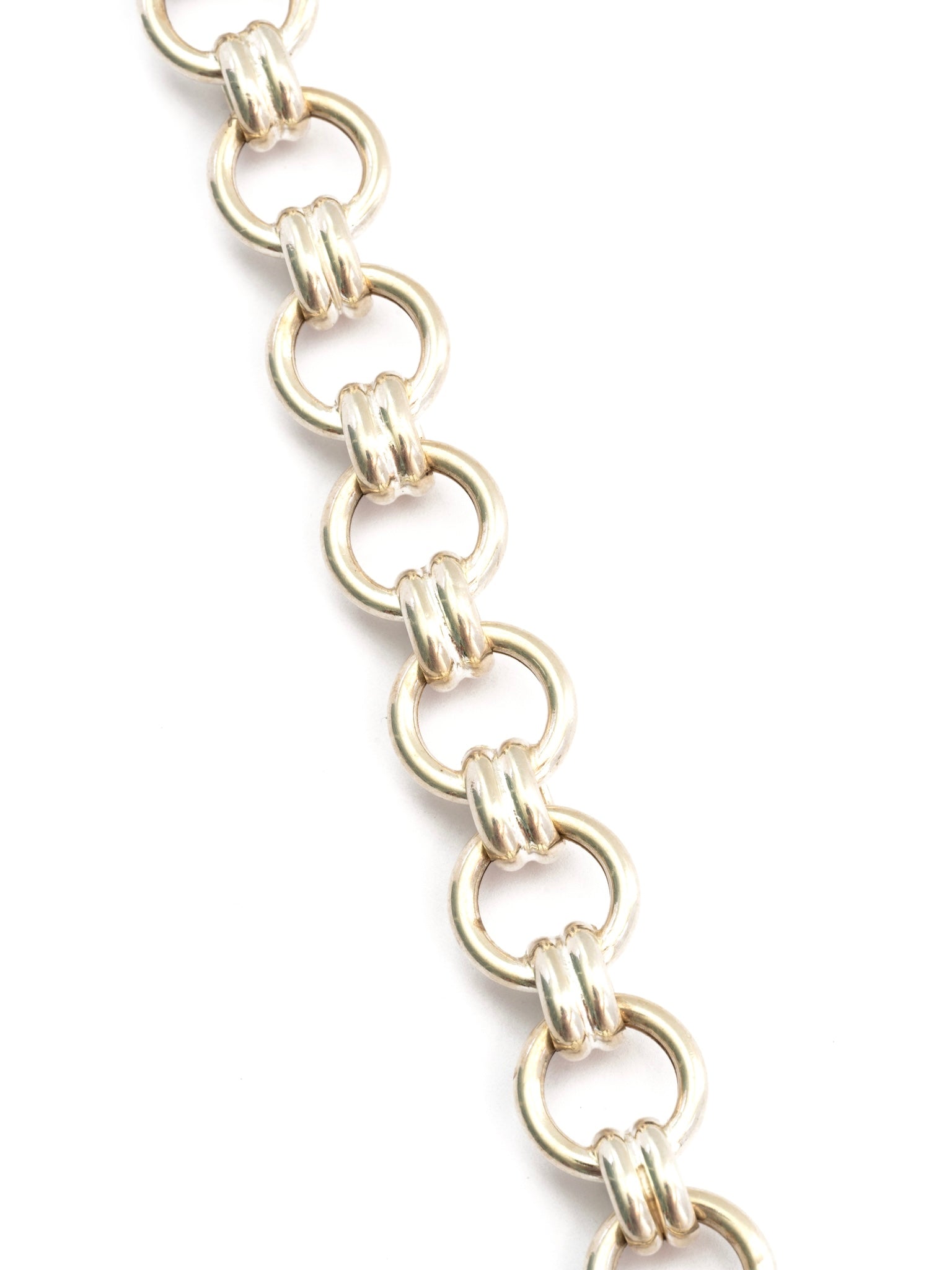 Silver Round Link Bracelet