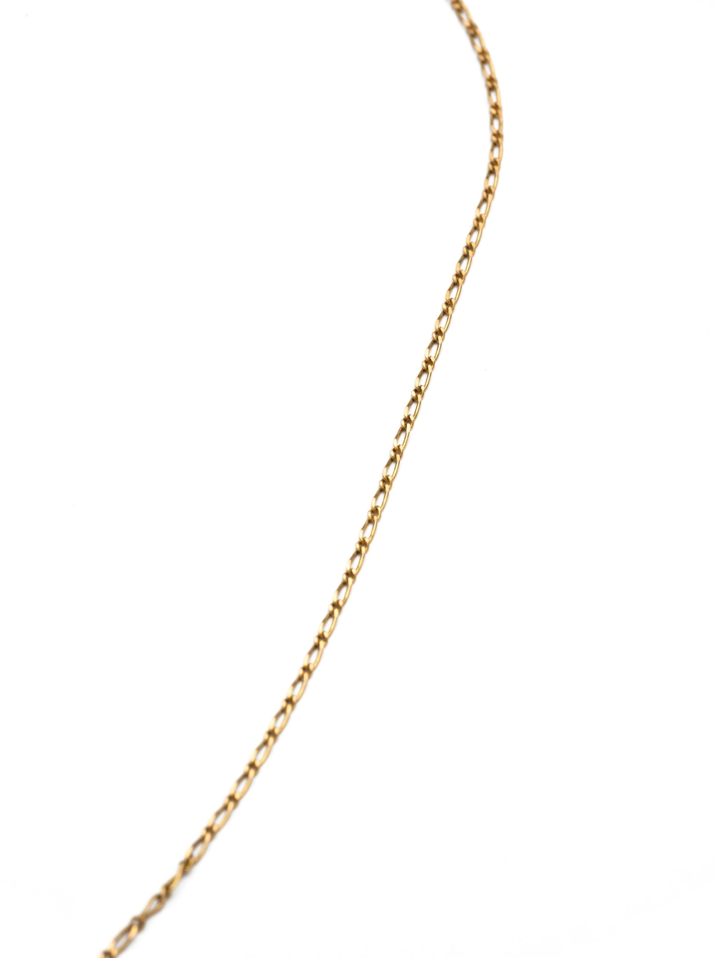 Simple Figaro Chain - 18”