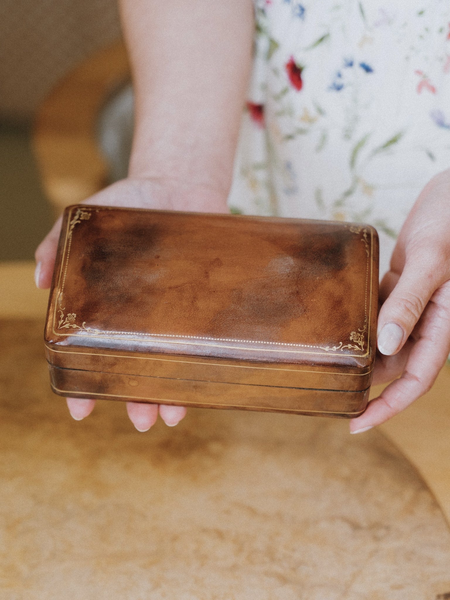 Small Italian Leather Box