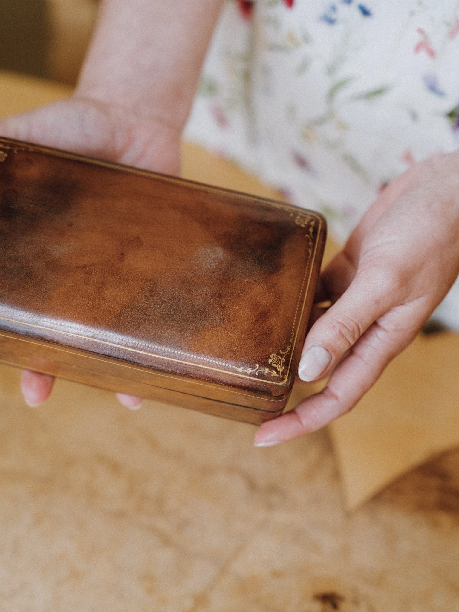 Small Italian Leather Box