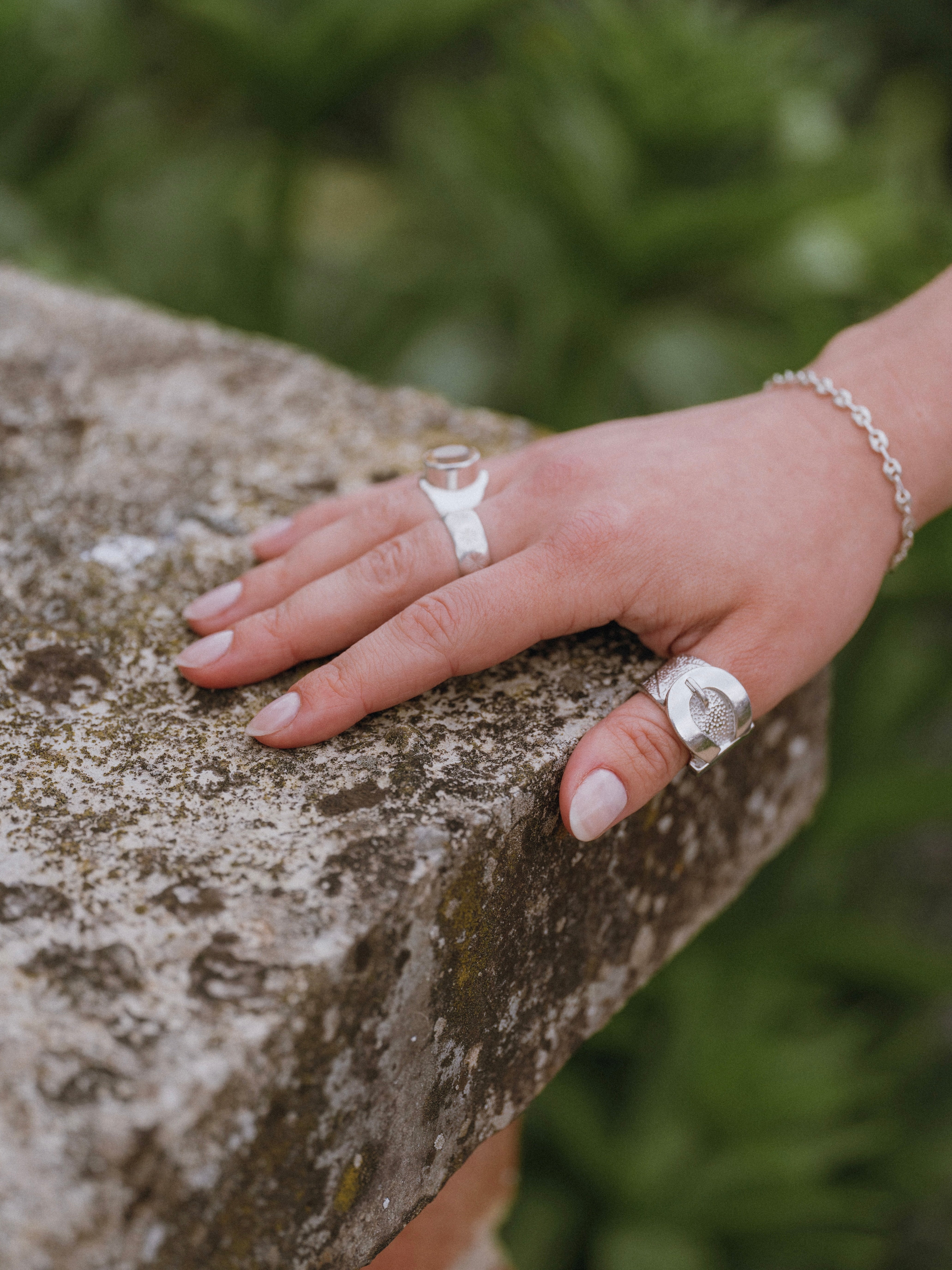 Statement Silver Buckle Ring