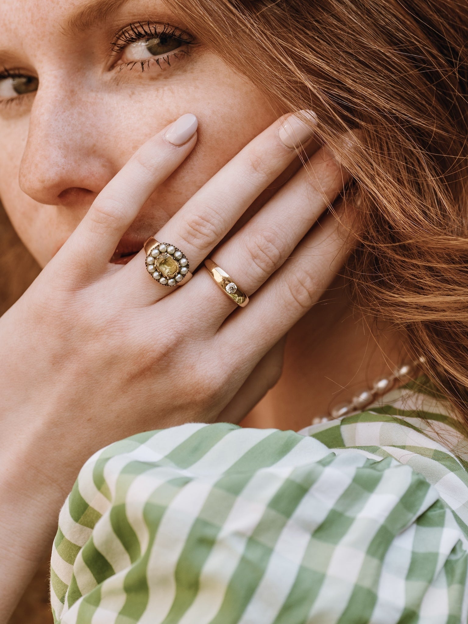 Victorian Diamond Gypsy Ring