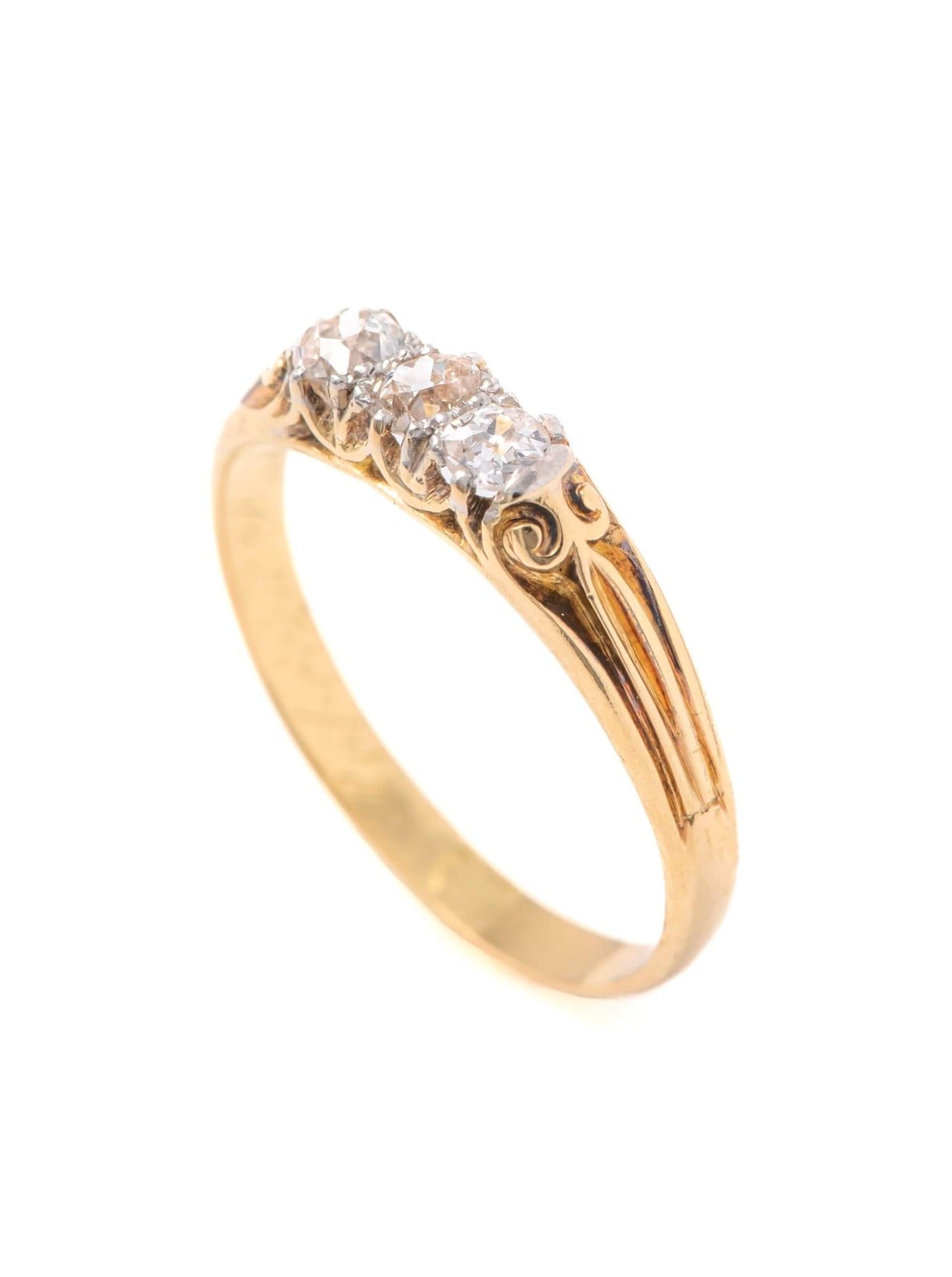 Victorian Mine Cut Diamond Ring