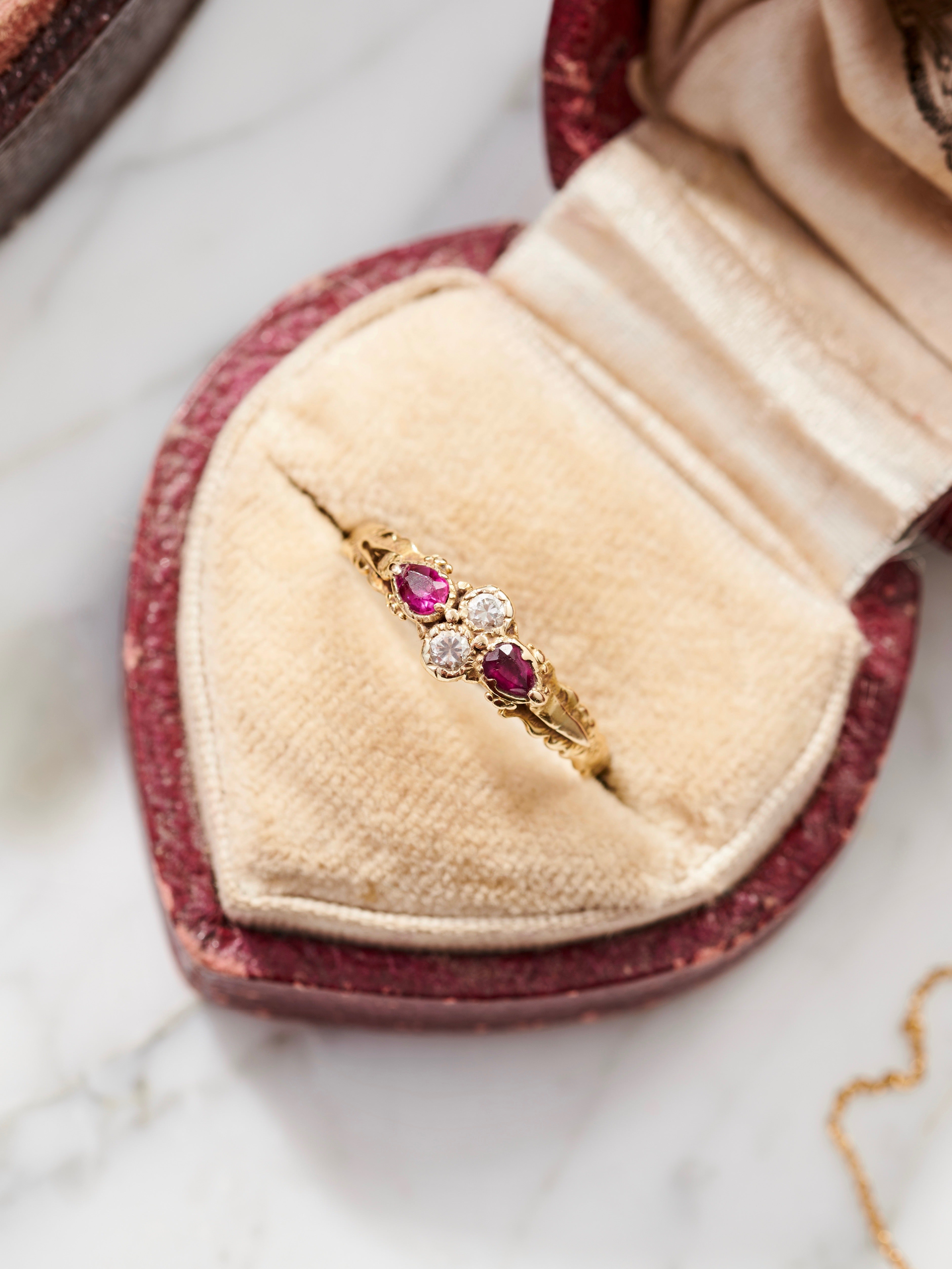 Antique Ruby & Diamond Ring